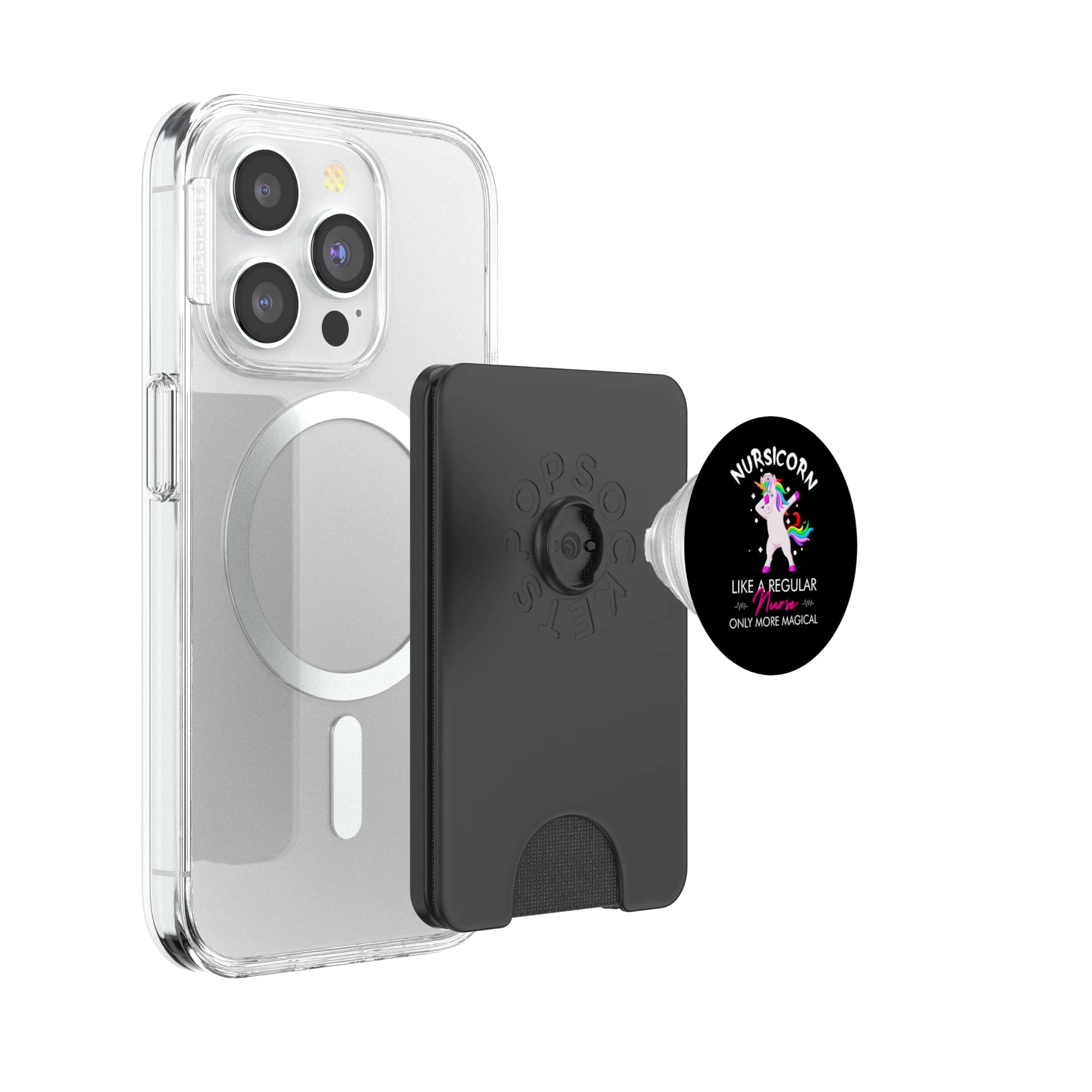 Nursicorn Regular More Magical Unicorn Nurse Funny Nurses PopSockets PopWallet for MagSafe 4