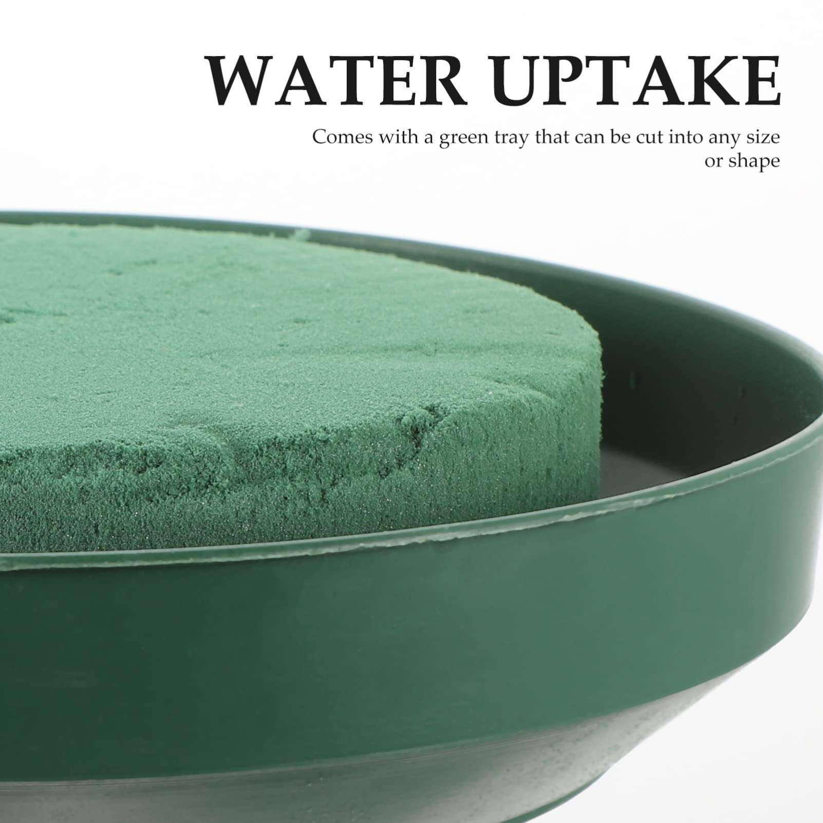 Floral Foam Blocks 10pcs Round Floral Foam with Bowl for Flower Arrangements Supplies and Wedding Aisle Flowers Party Decoration Flower Mud Plate 4