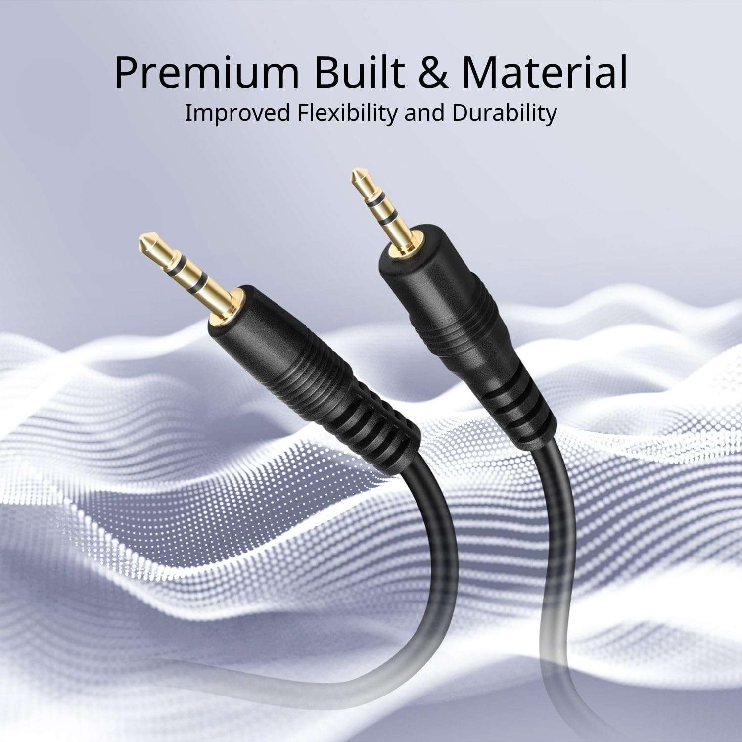 TNP 2.5mm to 3.5mm Adapter Cable (3FT) - Bi-Directional Male to Male 2.5 to 3.5 Subminiature Stereo Audio Jack Extension Converter Cable Gold Plated Headset Headphone AUX Connector Wire Cord Plug 3