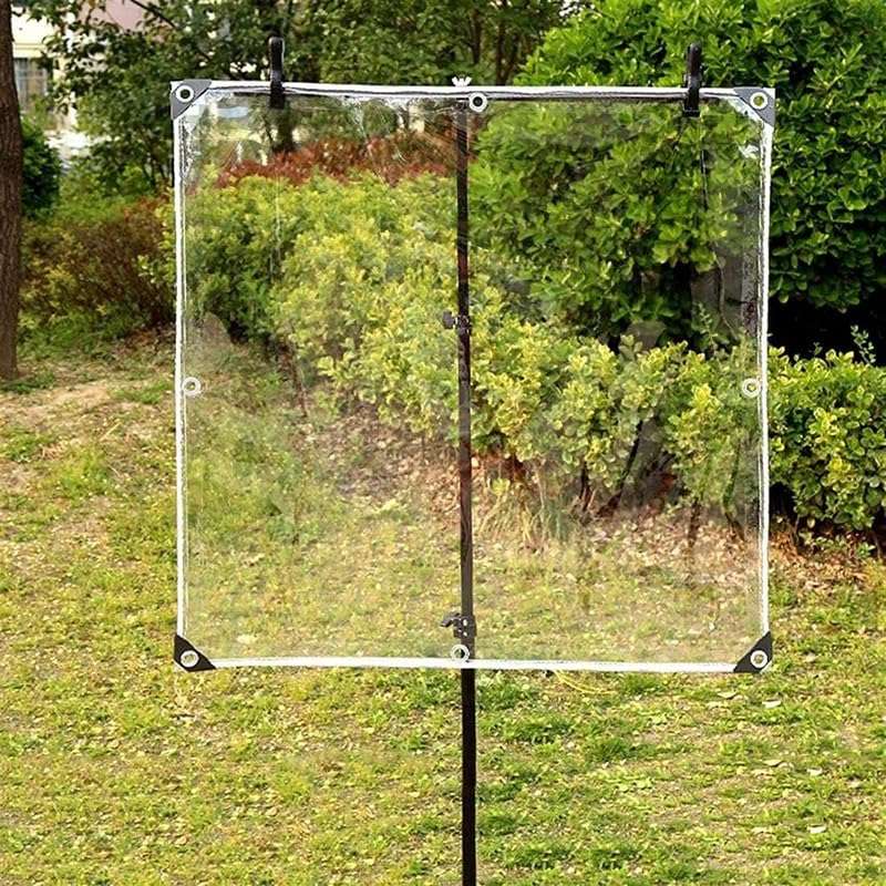 Blind Roll Waterproof Window Curtains Transparent Outdoor,Balcony Clear, 500 GSM Rain Sun Dust Privacy Cold Protections (5 x 8 FT) 1