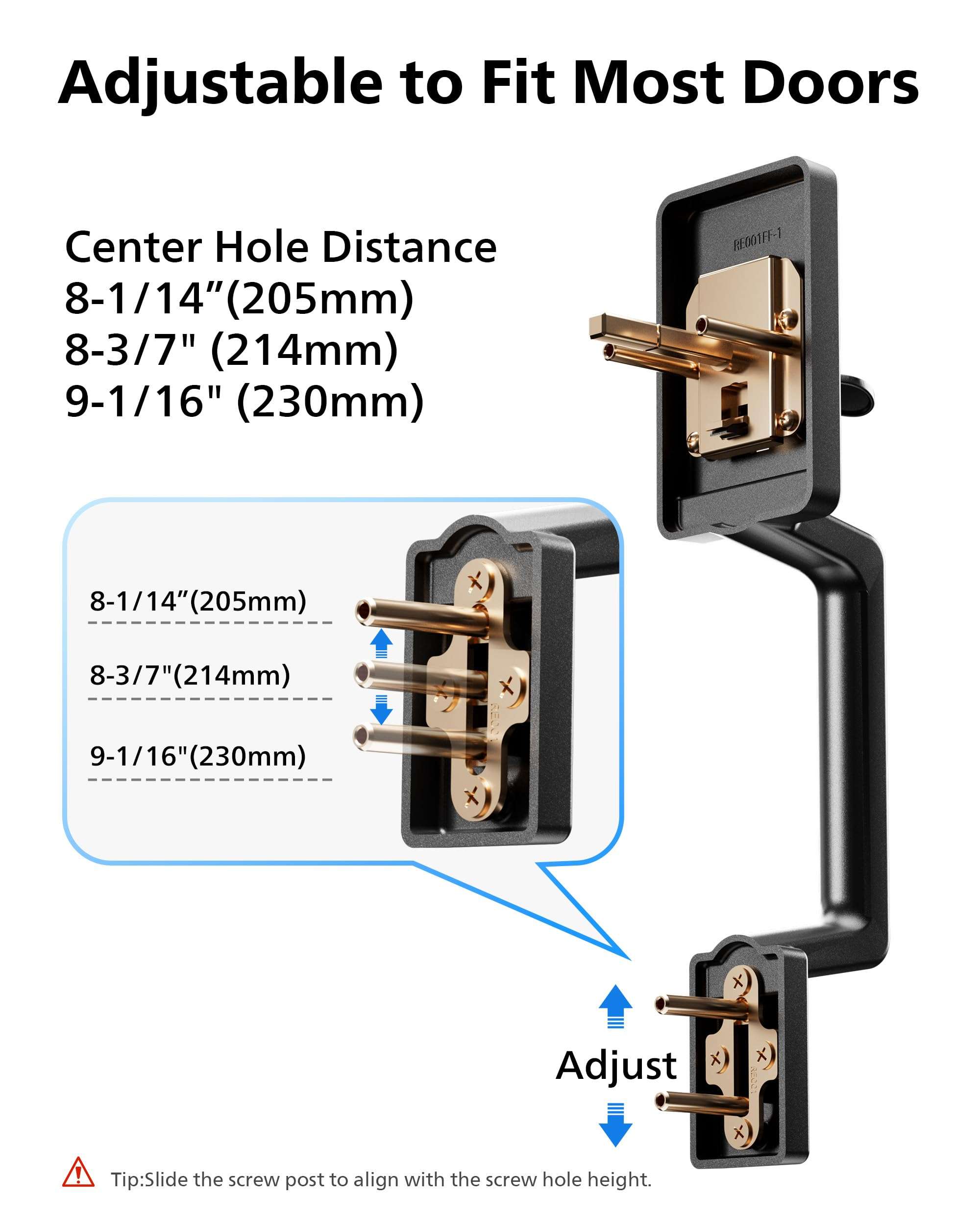 PHILIPS Front Door Handle No Lock, Entry Handleset Exterior with Interior Handed Lever, Modern Front Door Handle,Deadbolt Not Included, Matte Black 5
