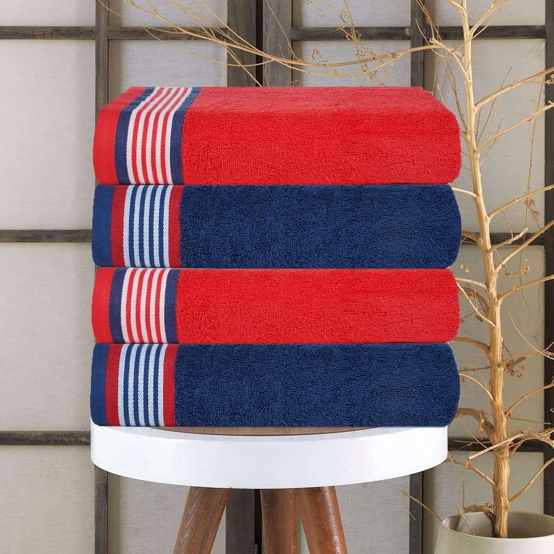 Casa Copenhagen Germany Design - He & She Collection 100% Super Soft Cotton 4 Piece Hand Towels Set (Size : 40 x 60 cm) - Grey Violet & Dusty Blue 3