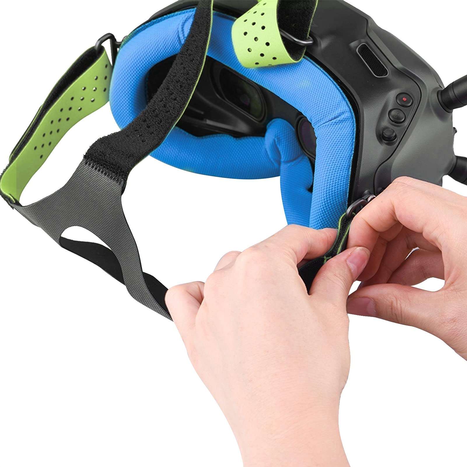 FPV Glasses Strap, Easy Install FPV Glasses Headband for Strap Replacement for FPV(green) 4