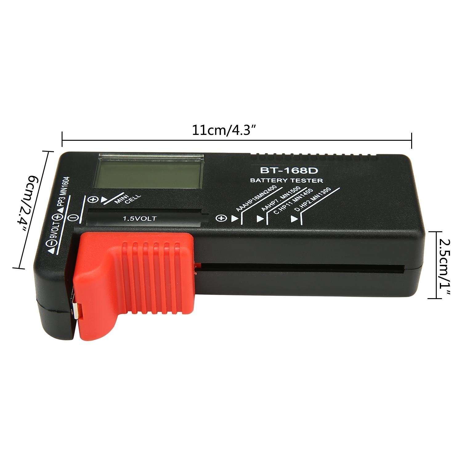 Geek Lab Digital Battery Tester BT-168D and Voltage Indicator For 1.5V AA AAA C D 9V 3V Button Cell 4
