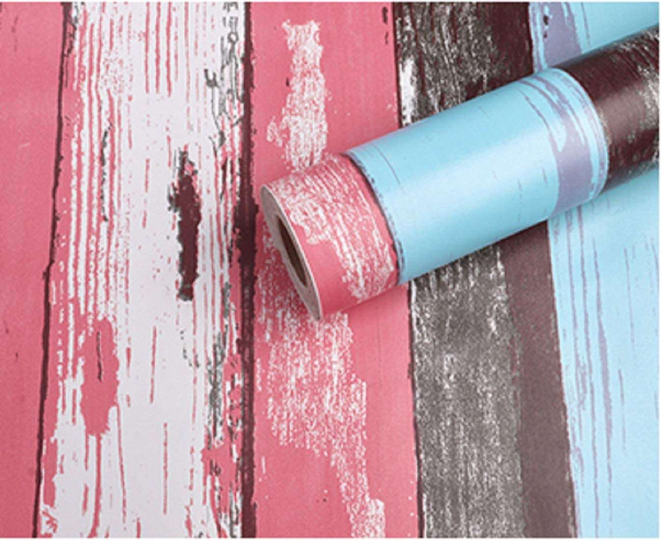 Wood Peel and Stick Wallpaper Vintage Wood Panel Wood Plank Wallpaper Contact Paper for Livingroom Bedroom Kitchen Bathroom (1000 cm * 45 cm ) 1