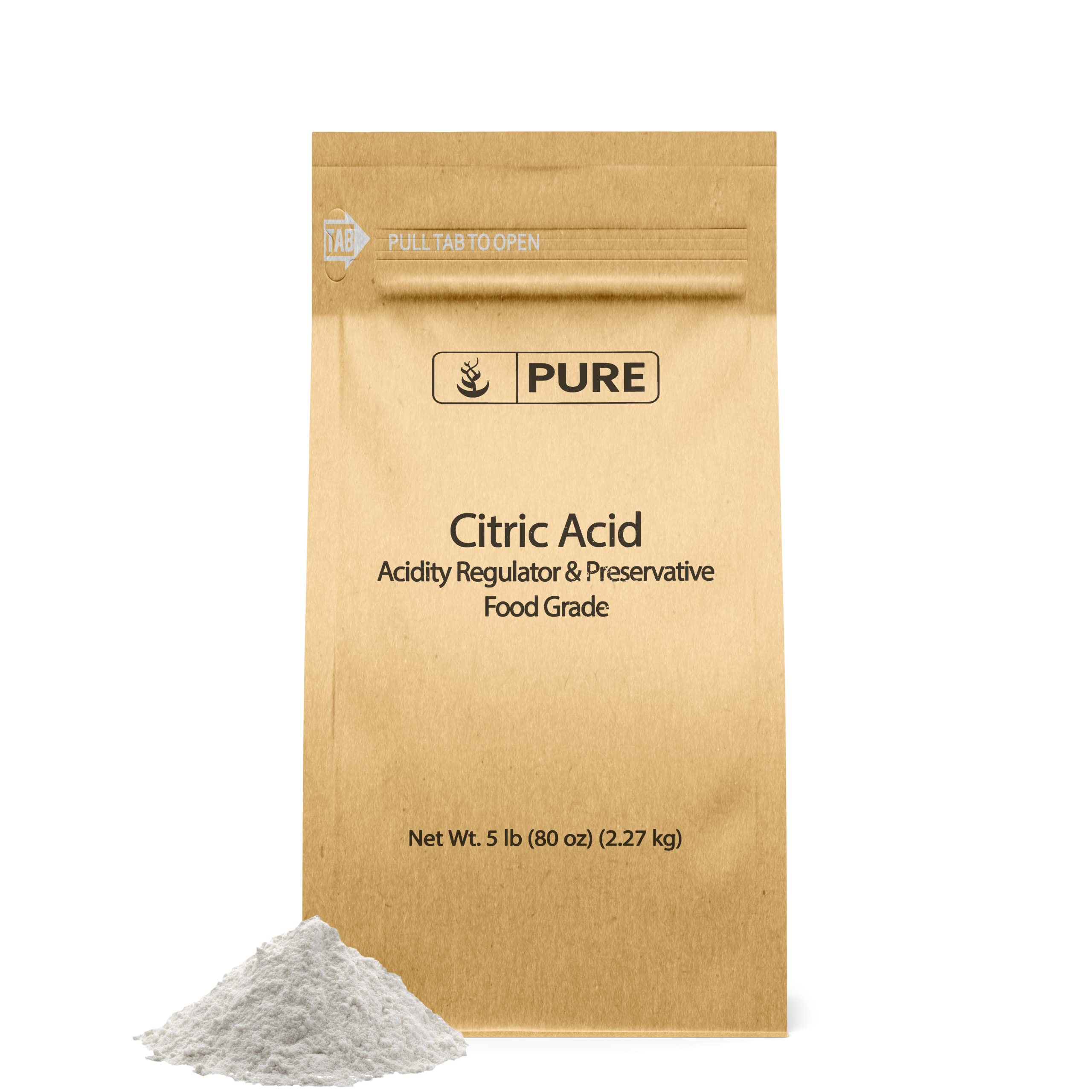 PURE ORIGINAL INGREDIENTS Citric Acid & Potassium Sorbate Bundle (5 lb Each), Food Grade 5