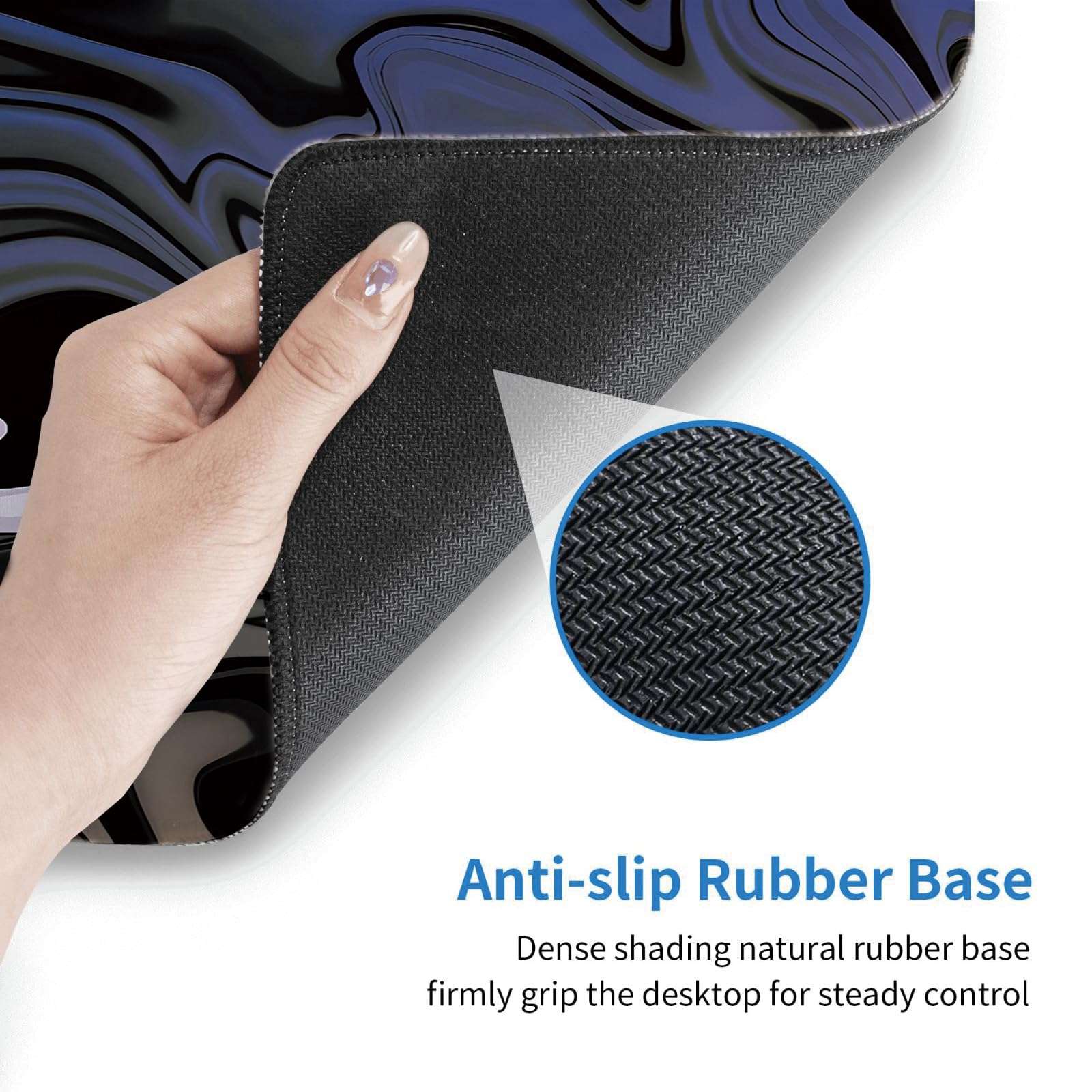 Anime Mouse Pad Gear 5 Luffy HD Print One Piece Mouse Pad Non-Slip Base and Stitched Edge Mouse pad Large Gaming Mouse Pad for Desk 35.5 x 15.7inch 3