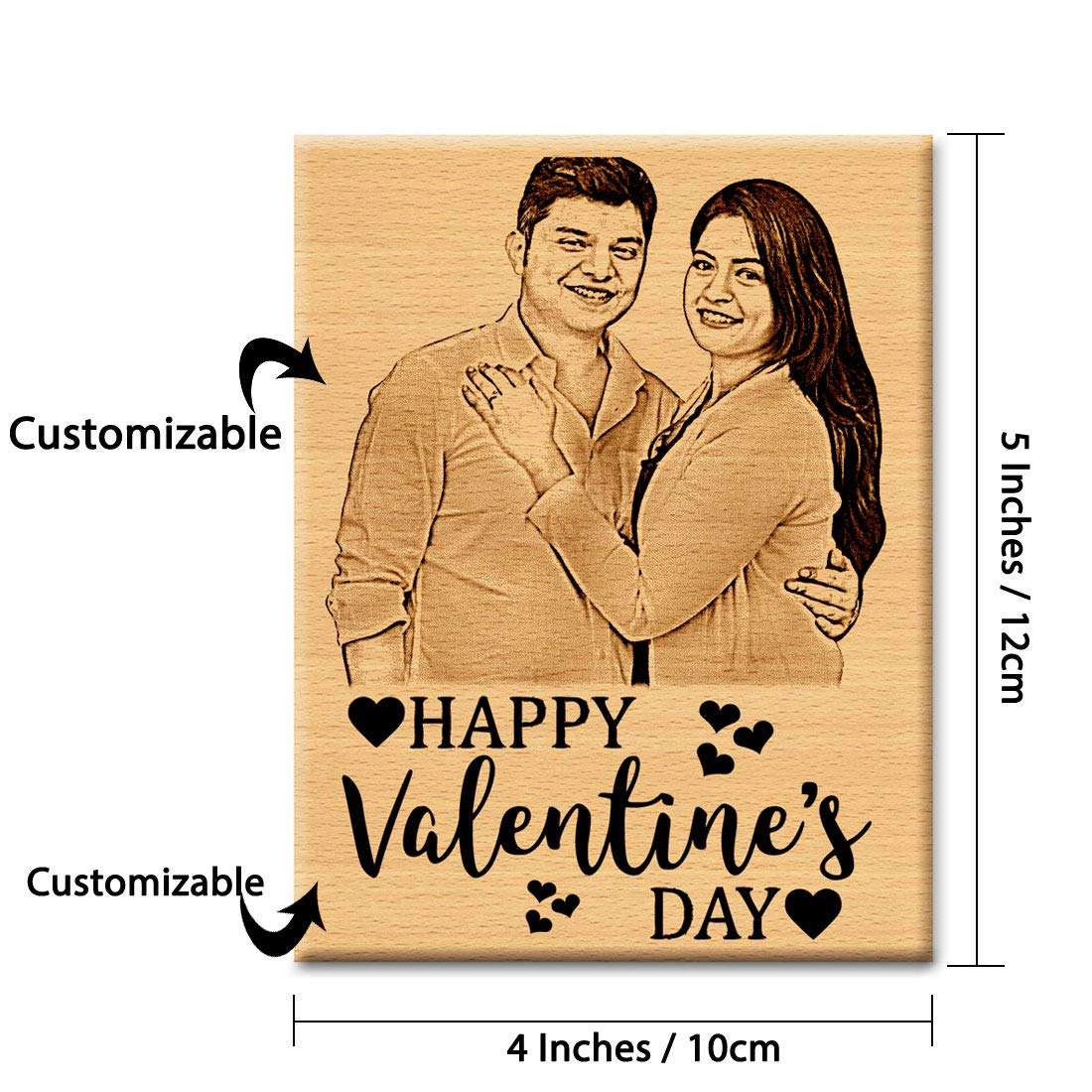 GFTBX Valentine's Day Gift Combo for Boys or Girls (Wood-12x10cm) 4