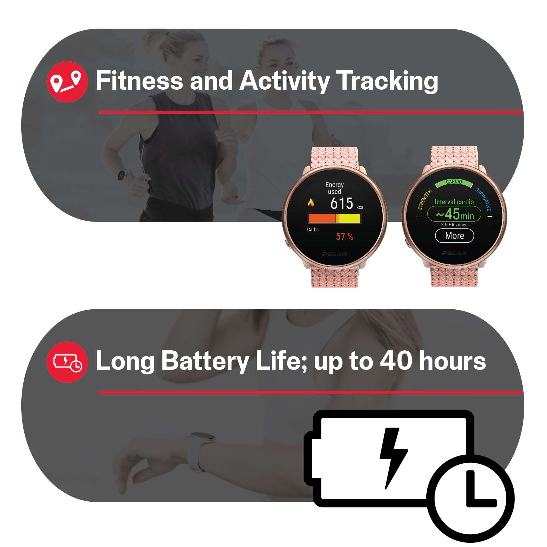 Polar Ignite 2 - Fitness Smartwatch with Integrated GPS - Wrist-Based Heart Monitor - Personalized Guidance for Workouts, Recovery and Sleep Tracking - Music Controls, Weather, Phone Notifications 2