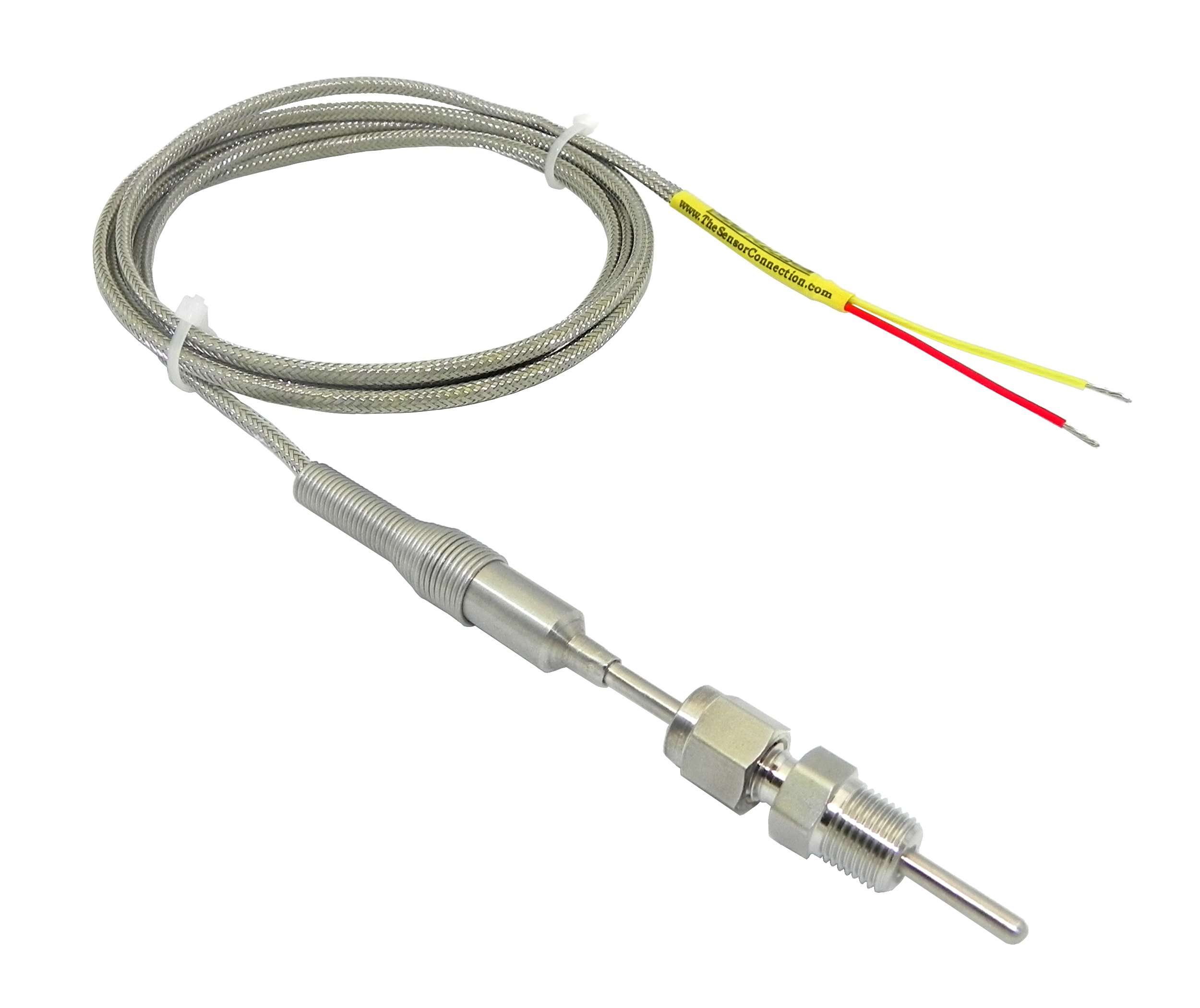 EGT Probe Exhaust Gas Temperature Sensor - Compact Size - 1/8 OD - Mild Steel Weld Bung - Mini Male Plug Connector