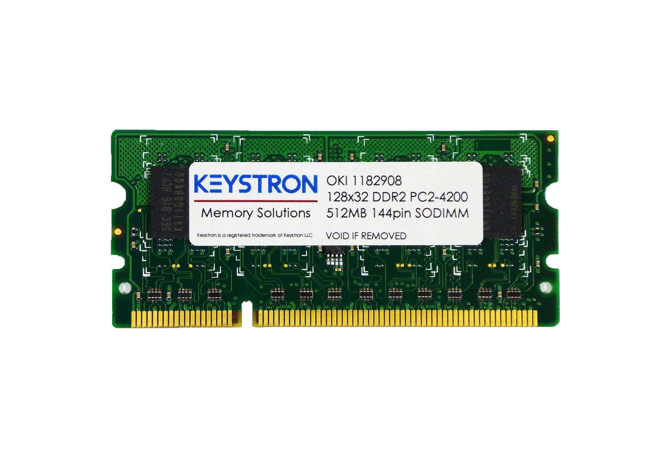 Keystron 512MB DDR2 144Pin Memory RAM for OKI Color Printer MC362dn, MC362dn-L, MC362w, MC562w, MC562dn