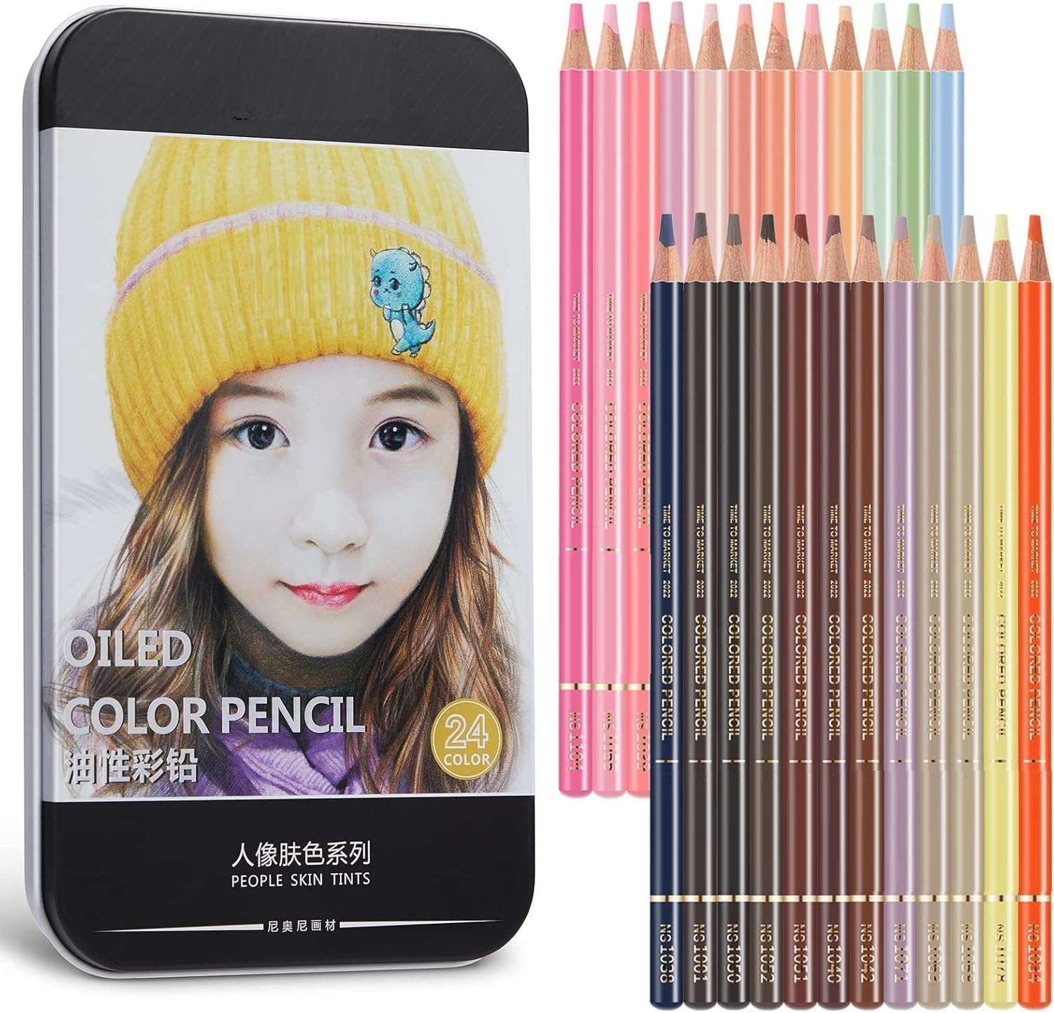 SAMVARDHAN Pack of 24 Oil Colour Pencils Set - Bright and Strong Color for Artists, Non-Toxic Colouring Set, Safe Pencils for Children, Artist Colour Drawing, Sketching, Shading 1