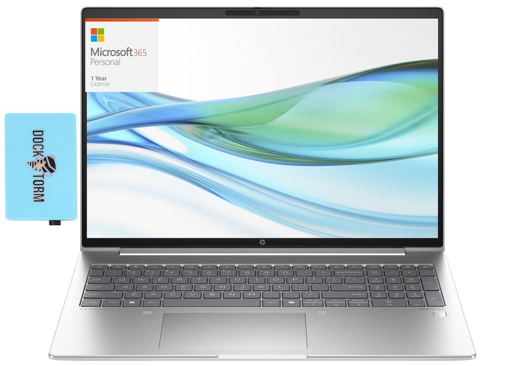 HP Probook 460 G11 Business Laptop 16.0" IPS WLED WUXGA Display (Intel Ultra 7-155U, 16GB DDR5, 4TB PCIe SSD, Intel Graphics, Backlit KB, Win 11 Pro) with MS 365 Personal, Dockztorm Hub
