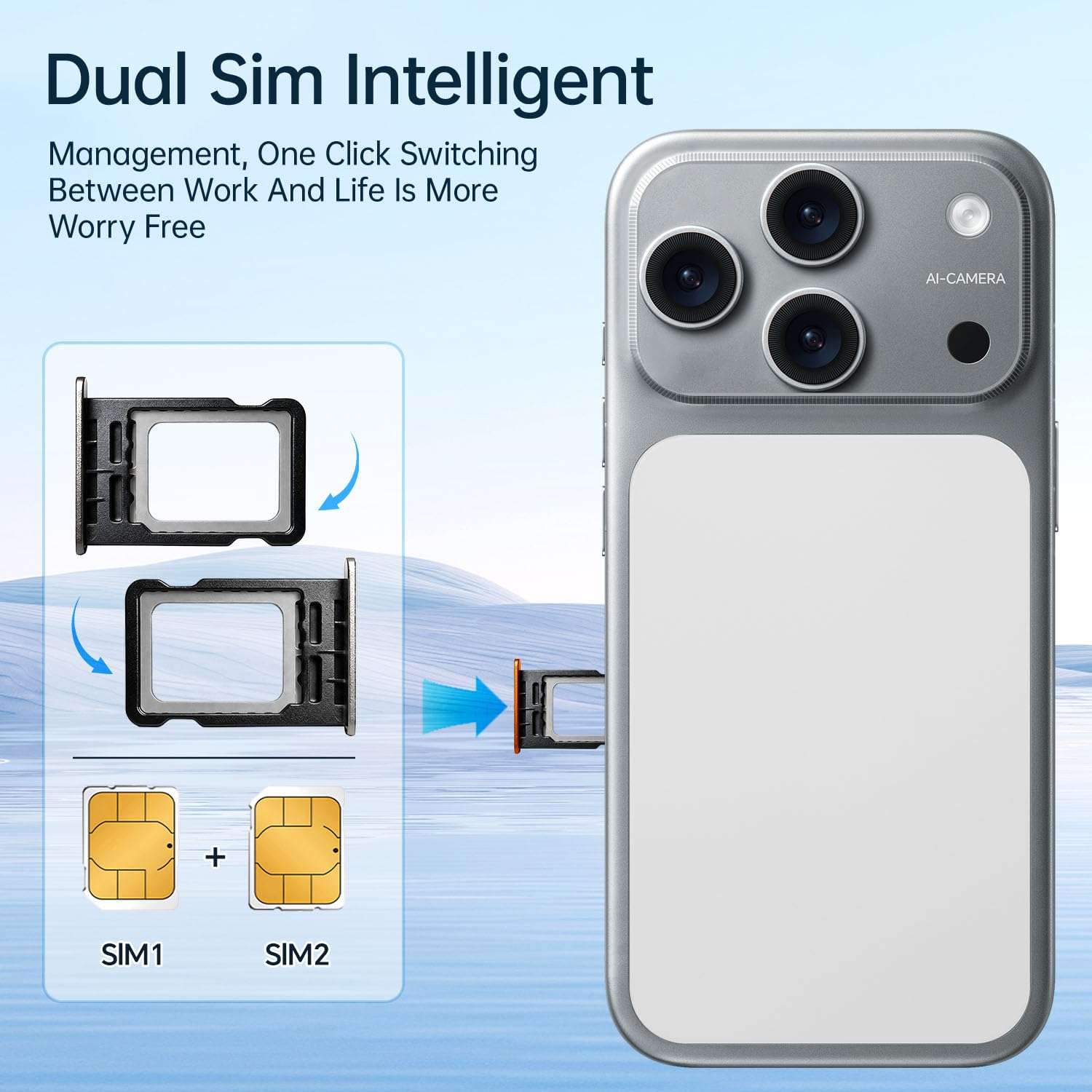 SEMIYUUKEE D17 Ultra Unlocked Cell Phones,5G Android 15 Unlocked Phones with 5000mAh Battery,Snapdragon888, 32+104MP Camera,16GB+512GB Smartphone, 6.9“ HD Screen, Dual SIM+Memory Expansion,Silvery 6