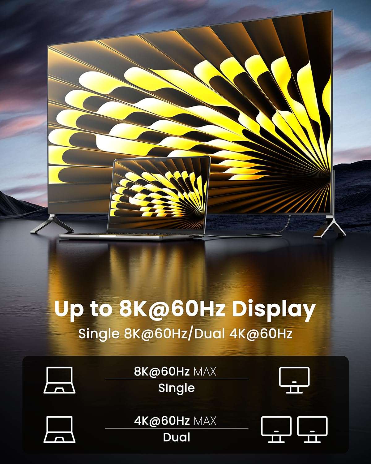 Fasgear USB 4 Cable 240W Thunderbolt 4 Right Angle USB C to USB C 4.9ft, 100W/60W, 8K HD Display 40Gbps PD3.1 Fast Charging Compatible With Thunderbolt 3/4, MacBook eGPU SSD 5