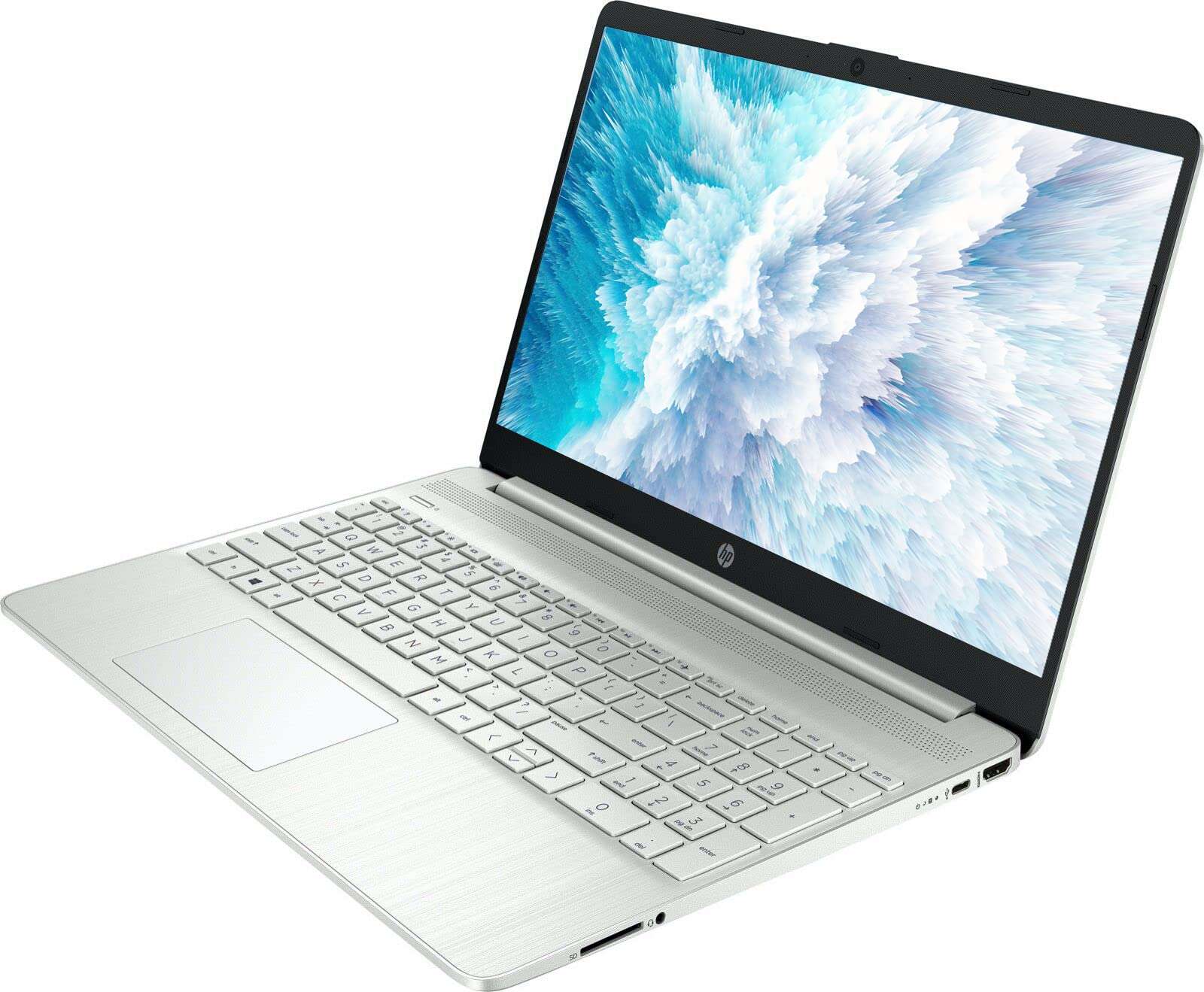 HP 2022 15.6" FHD IPS Laptop for Business & Student, 6-core AMD Ryzen 5 5500U, AMD Radeon Graphics, Win 11, HD Webcam, USB-C, Fast Charge, Silver (12GB RAM | 256GB PCIe SSD) 3