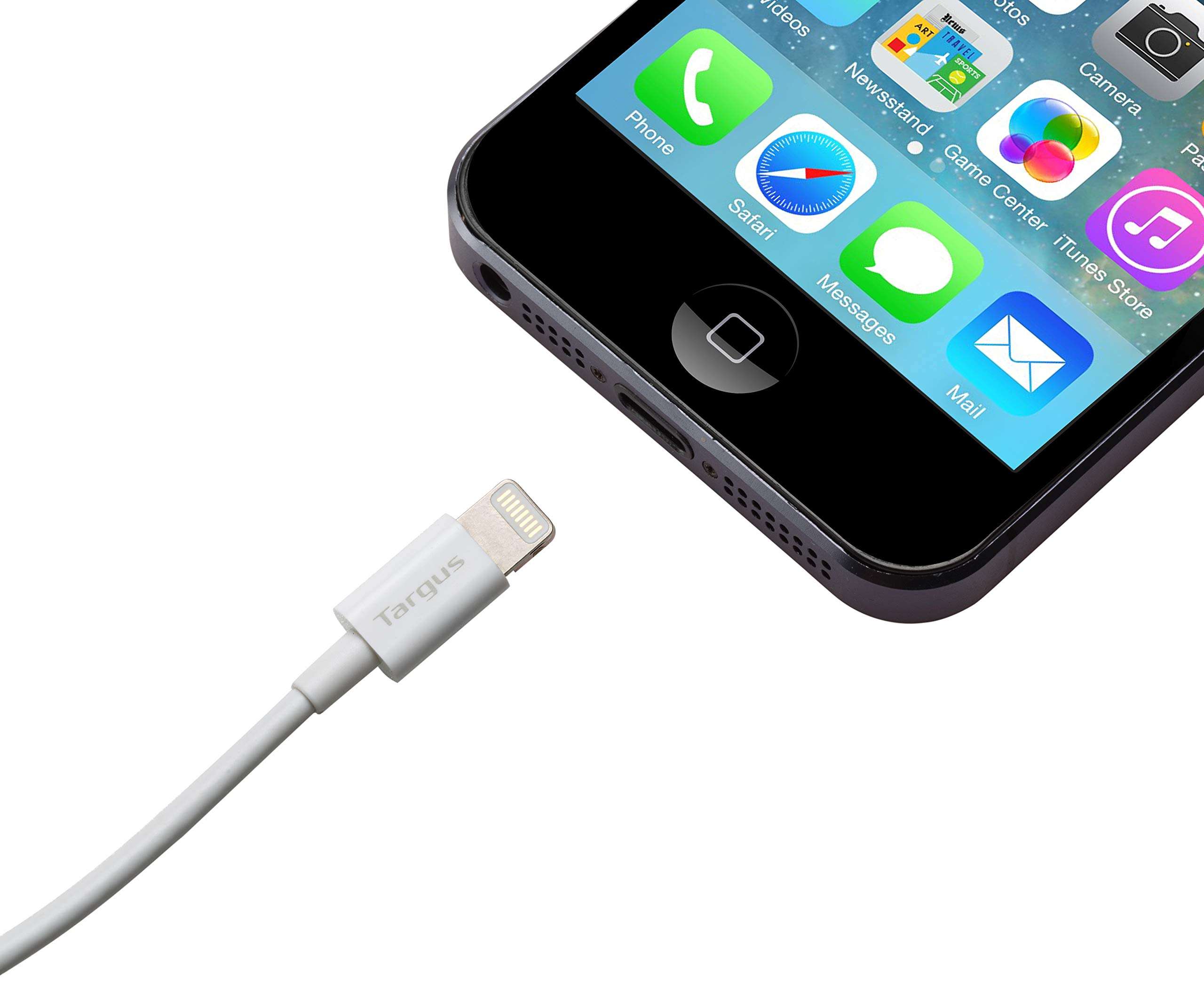Targus ACC98201AP Lightning to USB Charge and Sync Cable for Compatible Apple Devices (White) 5