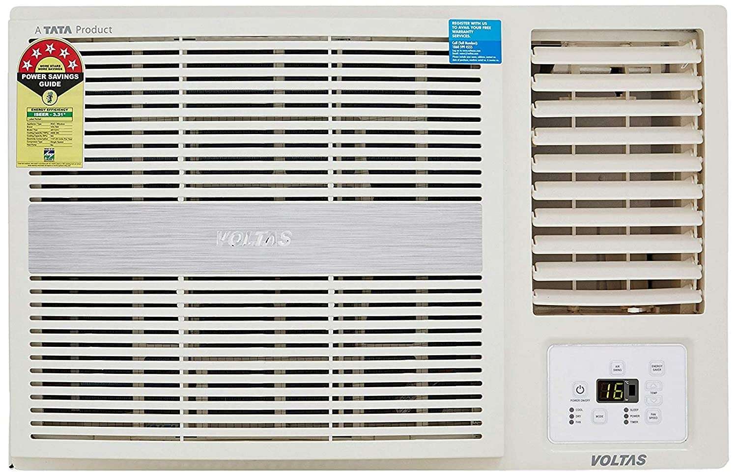 Voltas 183 LZH 1.5 Ton 3 Star Window AC (Copper 183 LZH R32 White)