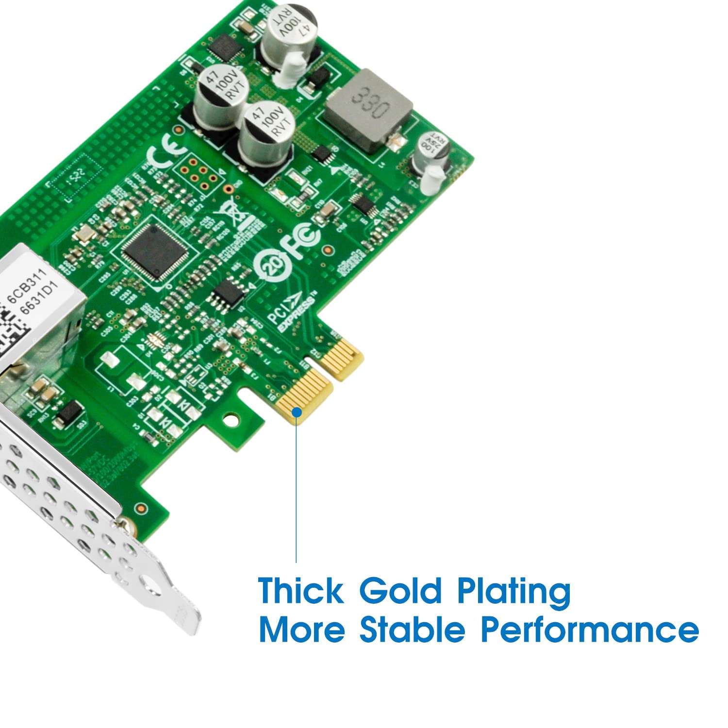 10/100/1000Mbps GigE Interface Card 802.3at Single-Port RJ45 Gigabit PoE+ Network Card Based on Intel I210 Chip, PCI-E Ethernet LAN Adapter, PCI Express X1 Gigabit Vision Frame Grabber Card 6