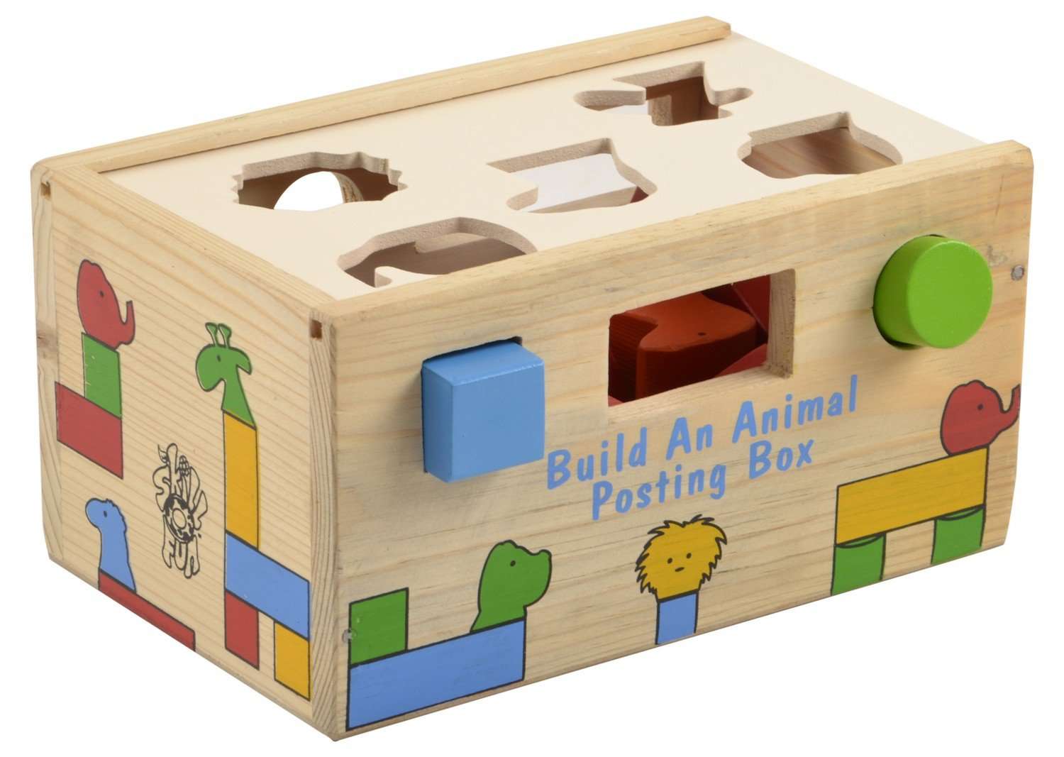 Skillofun Wooden Build an Animal Posting Box, Multi Color 5