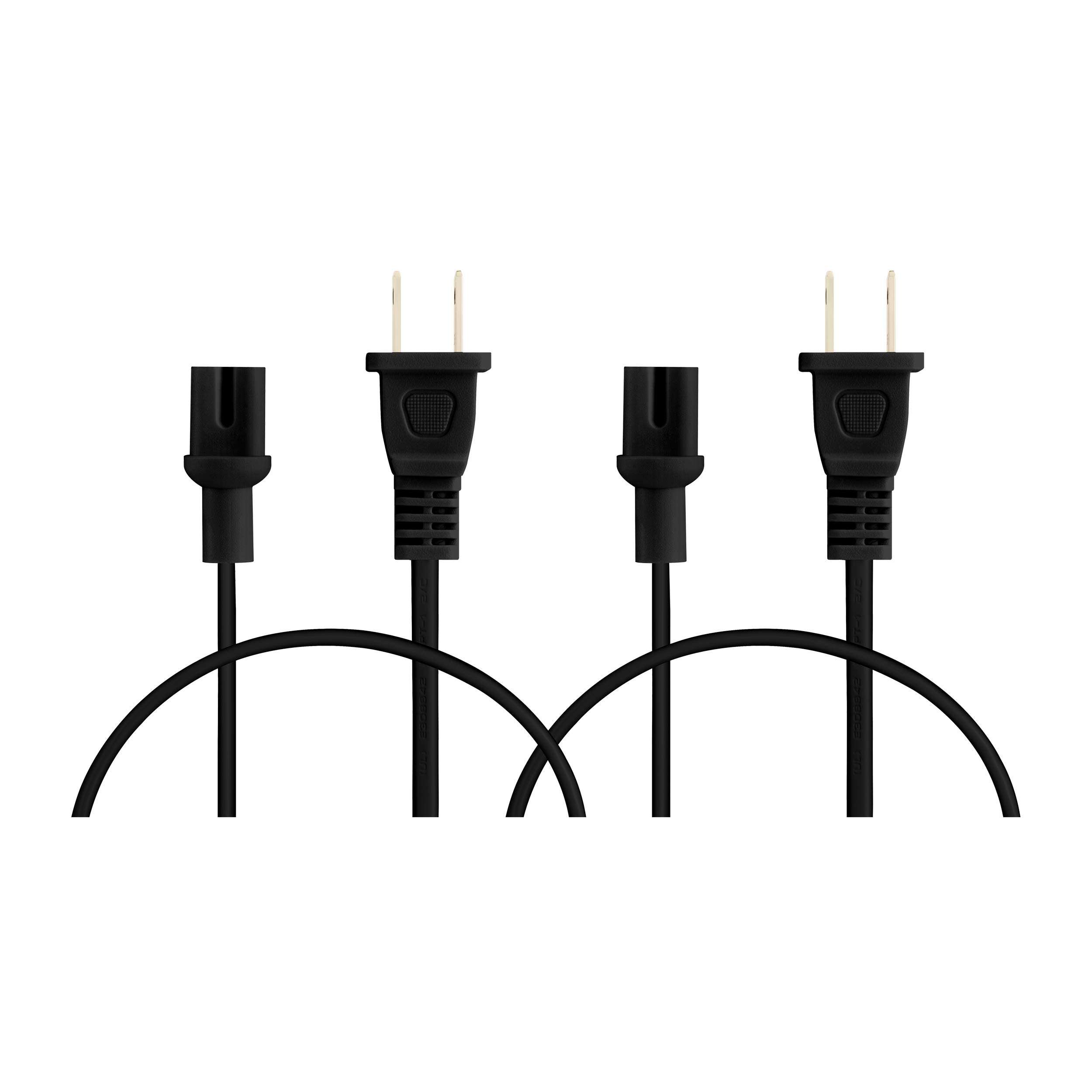 Power Cord Compatible with Sonos Five, Sonos Play 5, Sonos Beam, Sonos Ray, Sonos Arc, Arc Ultra, Sonos Amp, Sonos Playbase, Sonos Sub Gen 3 and Sonos Sub Mini (Black, 12-Inch) 3