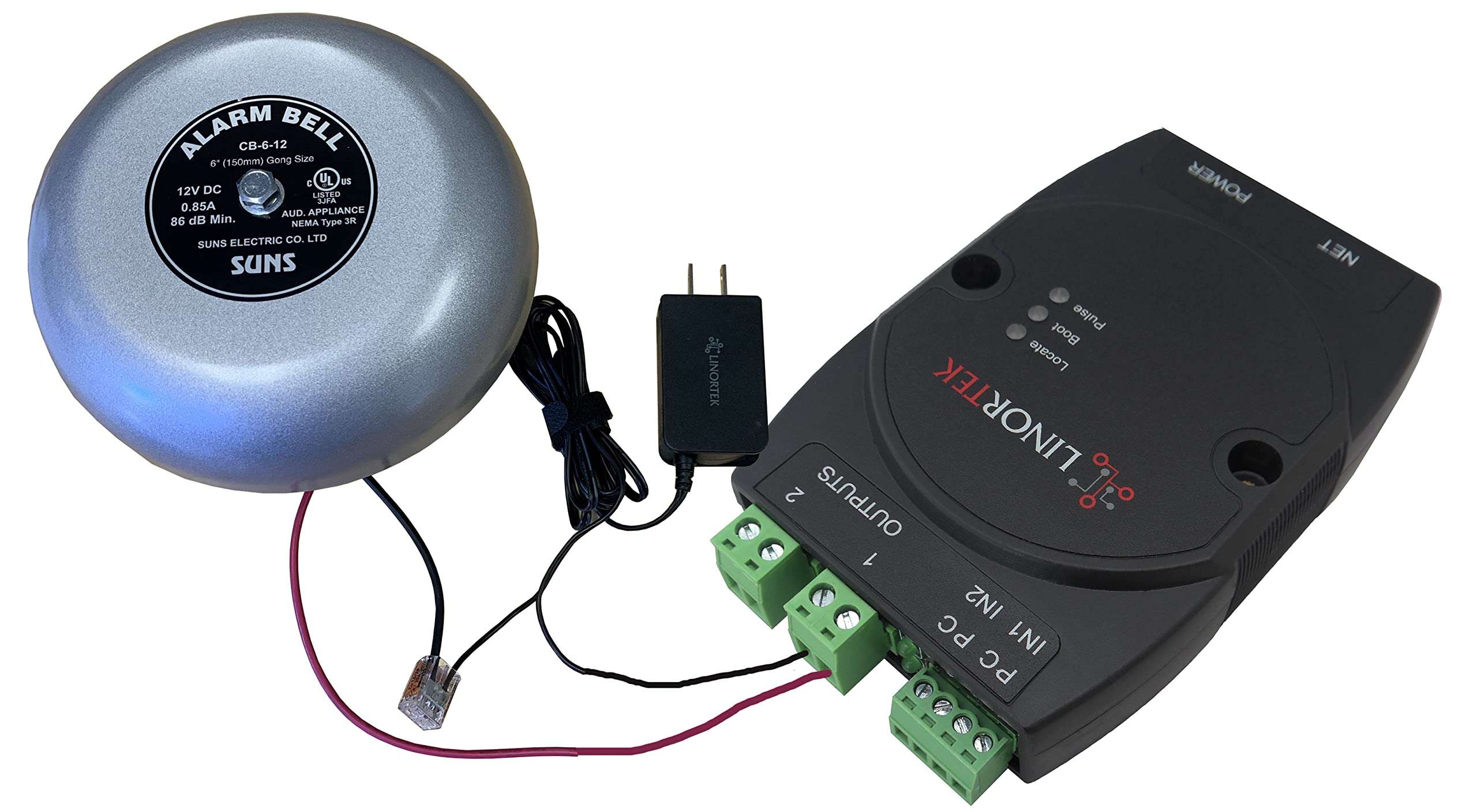 Netbell-2-1Bel TCP/IP Loud Automatic Break Time Alarm Bell System for School, Office, Shop, Expandable, Free Software, No Fees 6