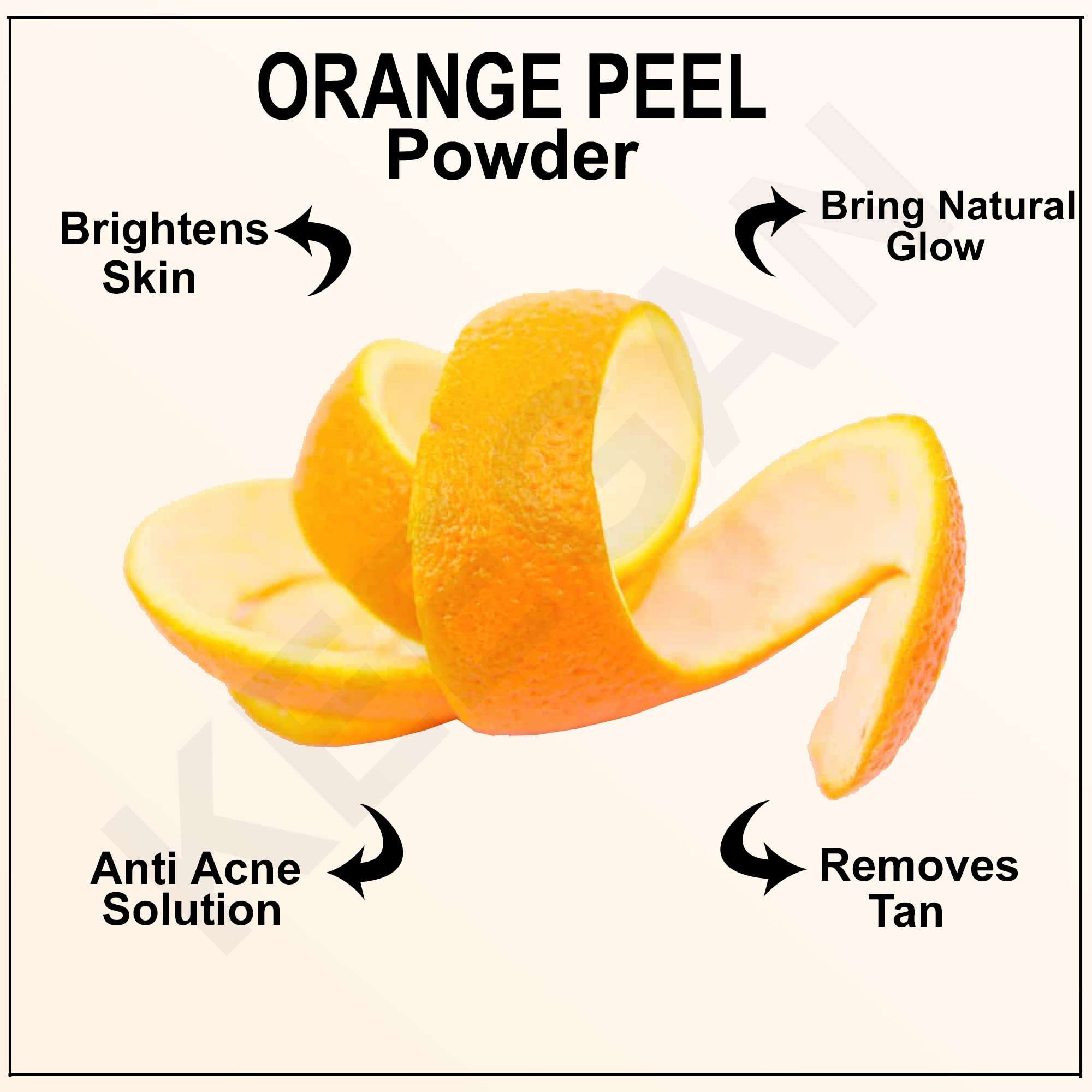 Keegan Herbal Natural Orange Peel Powder For Face and skin care 100gm Pouch | Remove Tan, Glowing Skin,(100gm Pouch) 4