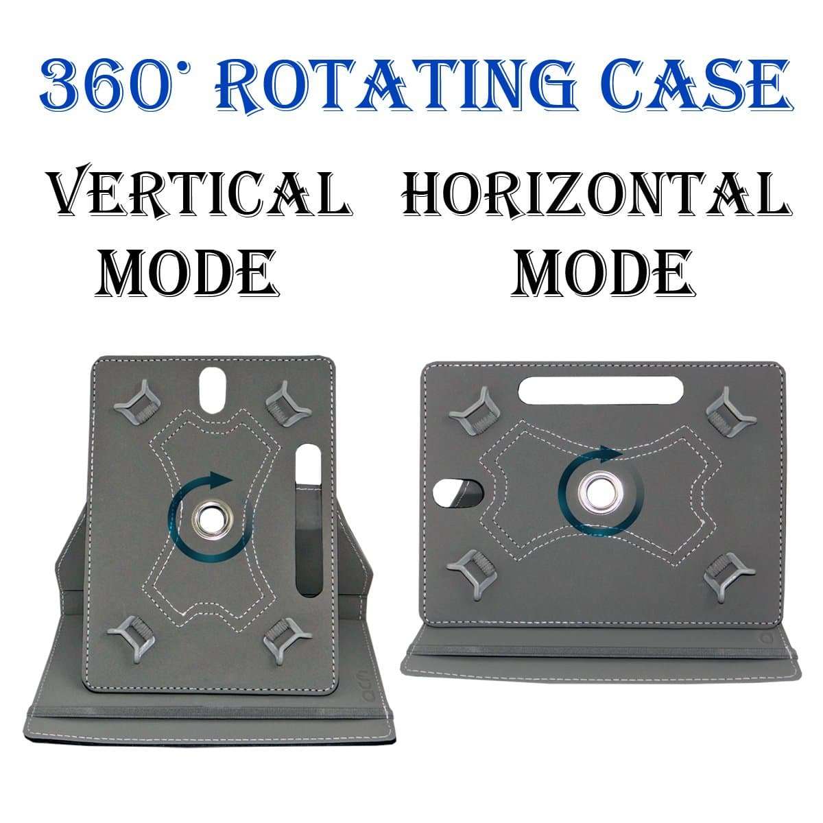 Acm Designer Rotating Leather Flip Case Compatible with Lenovo 710i Cover Stand Dark Pink 4