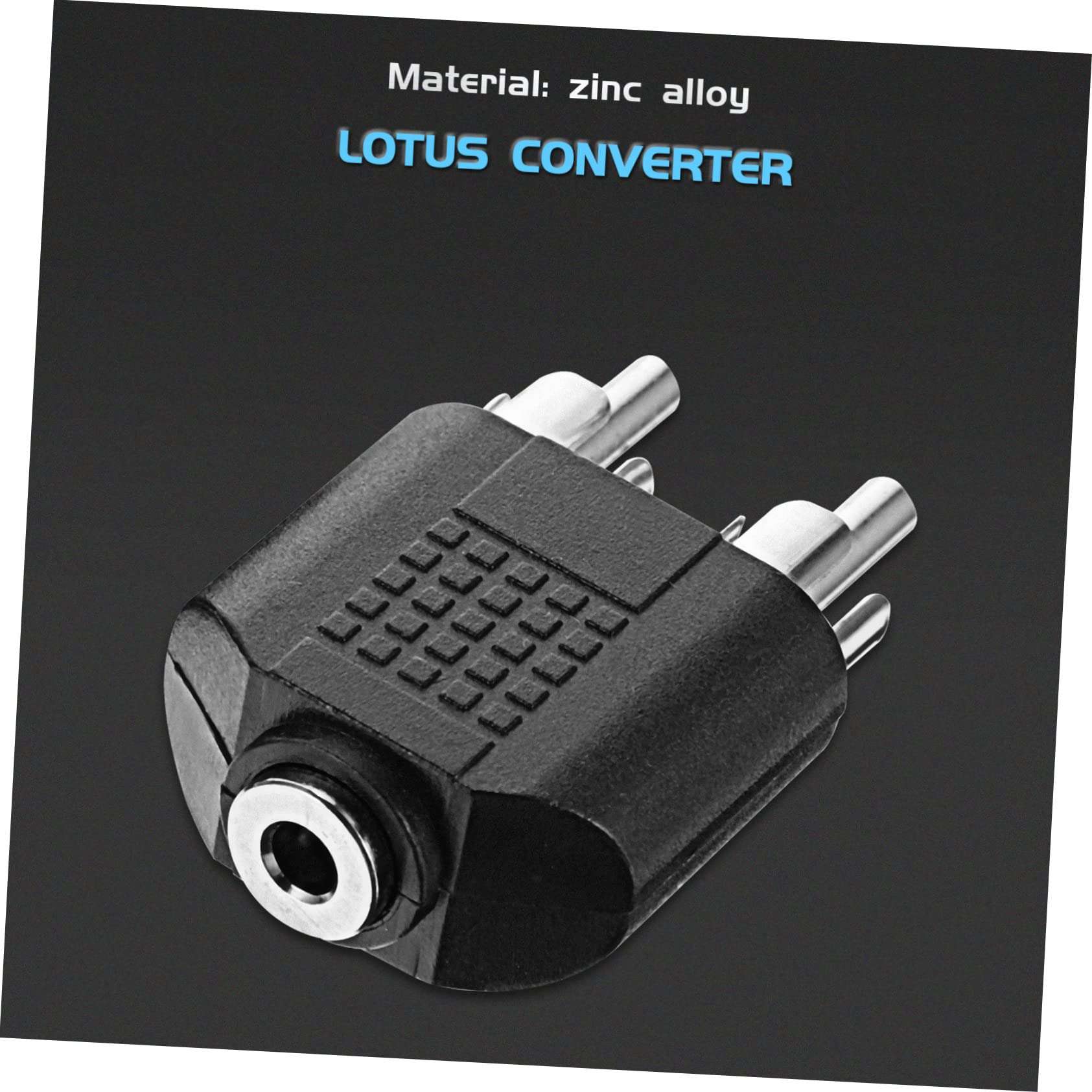 Angoily 2sets Audio Converter USB Mic Cable Female to Jack Guitar Antenna Headphones Coax Aux to Cable Coupler Boom Headphone to Jack Adapter Speaker Wire Cord Amp Midi Zinc Alloy 8pcs*2 6