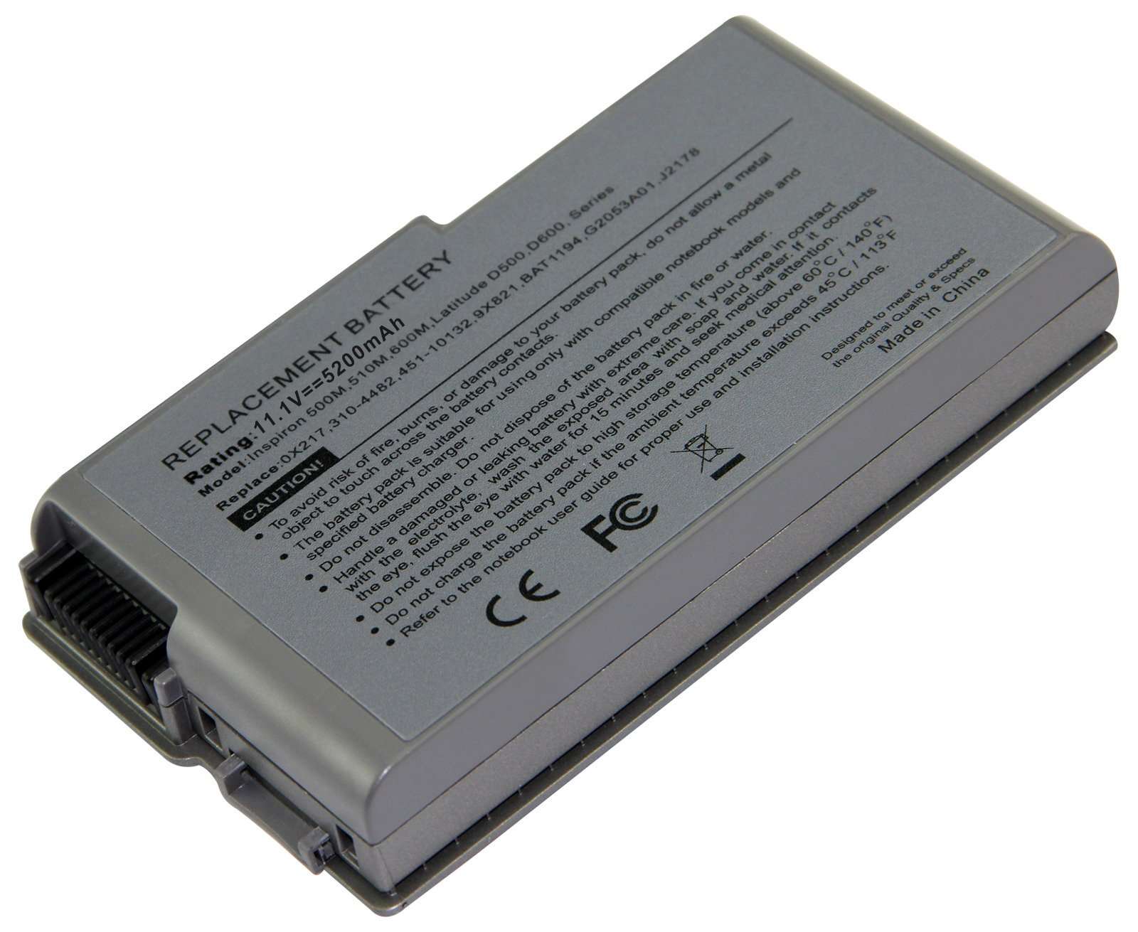 Laptop/Notebook Battery for Dell 451-10132 1544 Latitude D500 D505 D510 D520 D600 D600M 500M 510M 600M D610 3R305 C1295 Precision M20