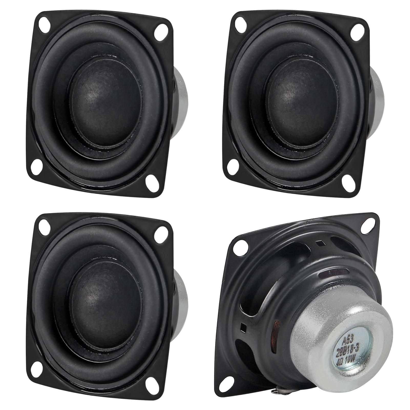 Shutao 4Pcs 2 Inch 10W Audio Speaker Driver Full Range Speaker 4 Ohm Bluetooth Speaker 53MM Bass Loudspeaker for Repair Multimedia Home Audio 1