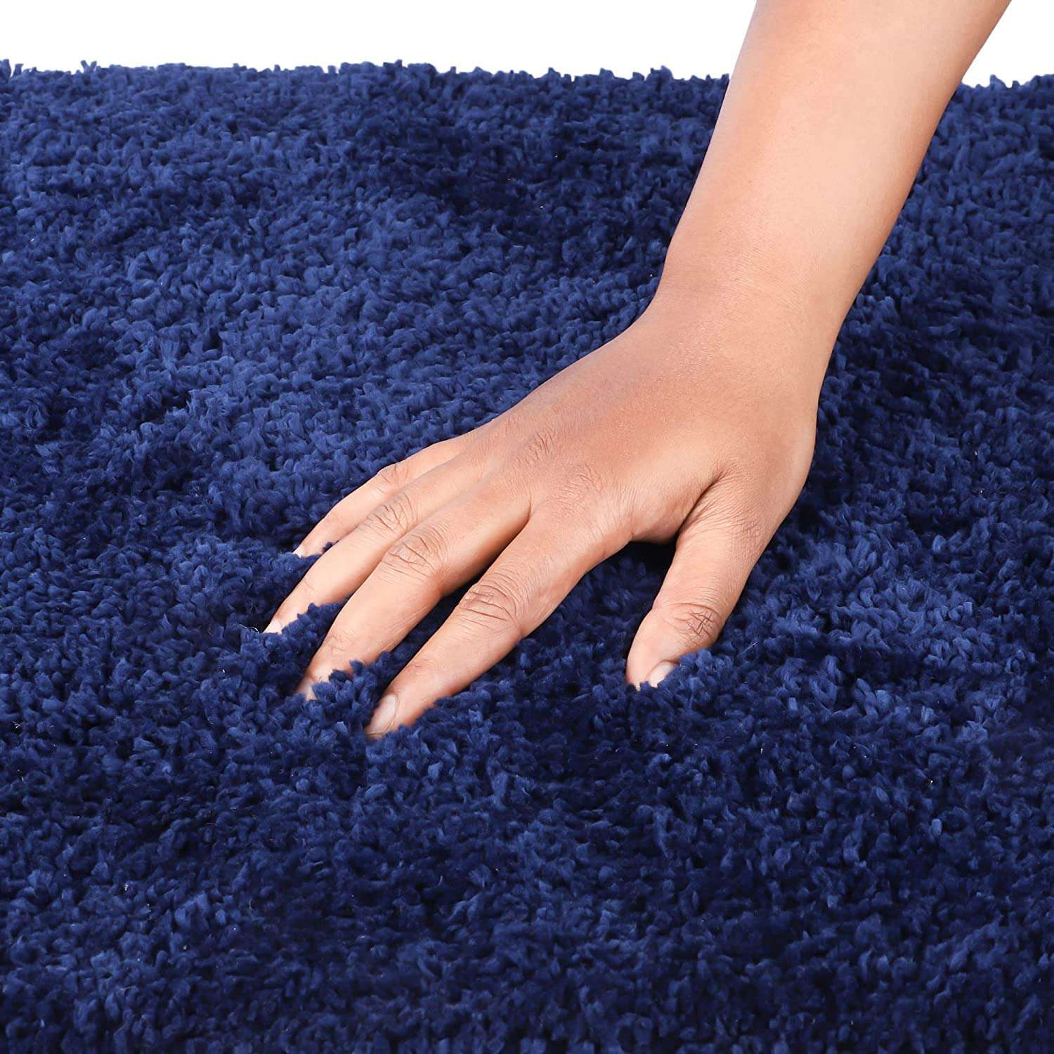 HarisonsLiving Premium Super Soft Microfiber Solid 2000 GSM Bath Mat Super Absorbent Anti-Skid Mat for Bathroom/ Bedroom/ Kitchen/ Door Mat/ Floor Mat (50 x 80 cm/ Blue) Combo Pack of 2 5