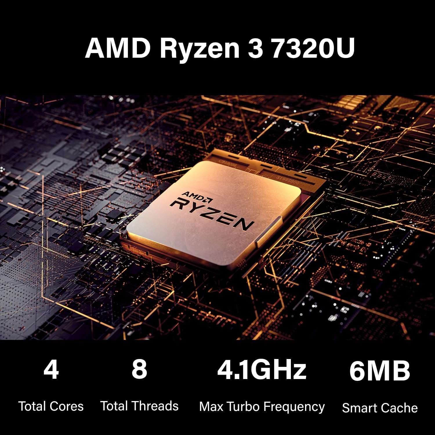 Lenovo V15 Gen 4 Laptop, 15.6 inch FHD Display, AMD Ryzen 3 7320U Processor, 16GB RAM, 2TB PCIe SSD, Win 11 Pro, w/WOWPC Bundle 4