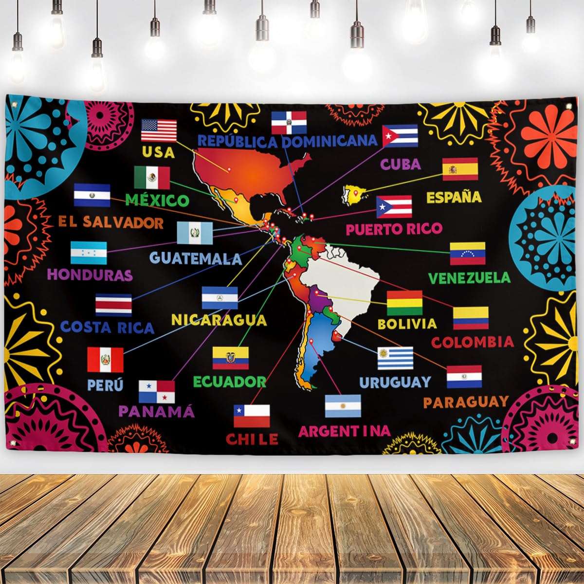Hispanic Heritage Month Decorations Latin American Banner Spanish Classroom Decorations National Hispanic Heritage Month Decorations for Classroom Home 1