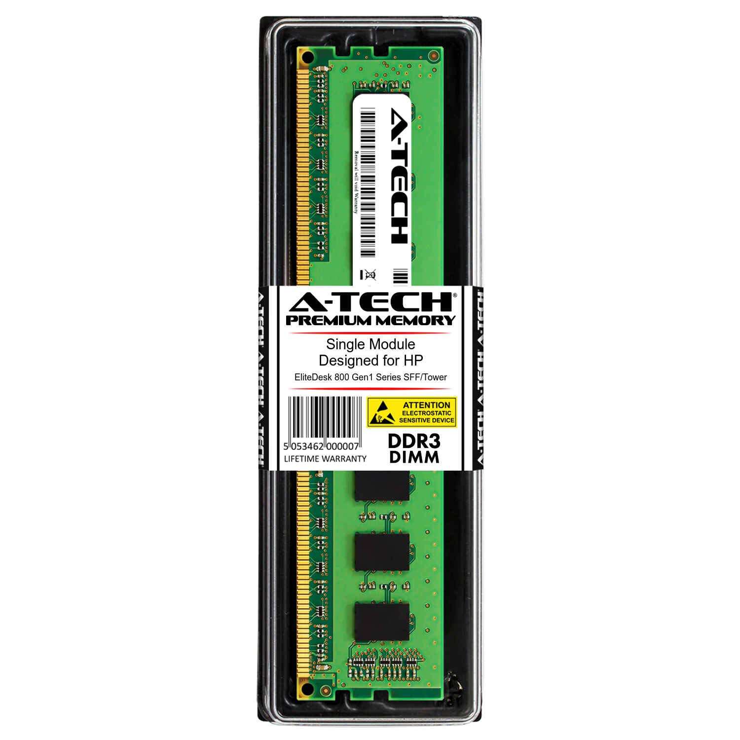 A-Tech 8GB RAM for HP EliteDesk 800 Gen1 Series SFF/Tower | DDR3 1600 DIMM PC3-12800 1.5V 240-Pin Memory Upgrade Module 1