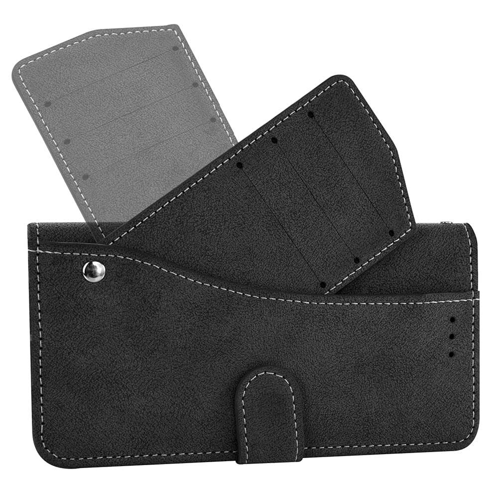 Compatible with Samsung Galaxy S20 Plus Glaxay S20+ 5G Wallet Case and Tempered Glass Screen Protector Flip Cover Credit Card Holder Cell Phone Cases for Gaxaly S20+5G S20plus 20S + S 20 20+ G5 Black 5