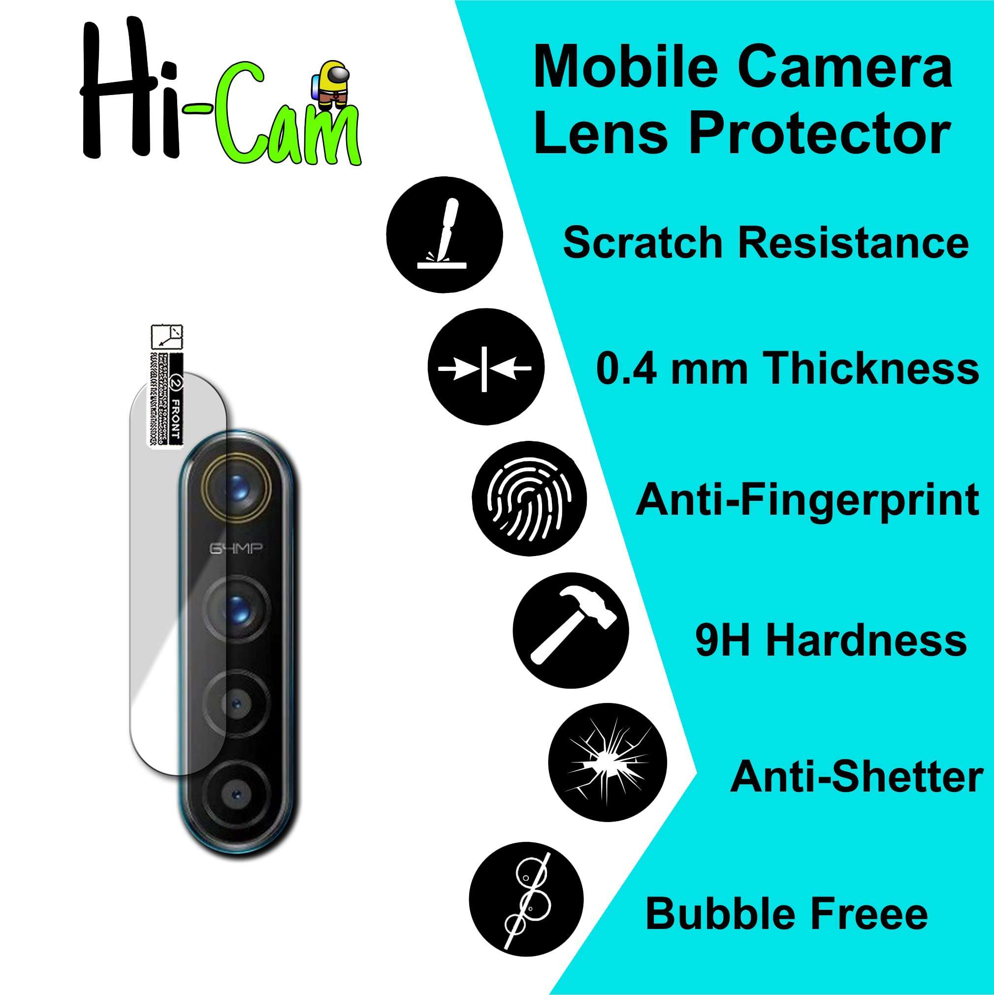 Realme XT Camera Lens Protector (Camera Lens Protect from The Scratches) (Pack of 2) 3