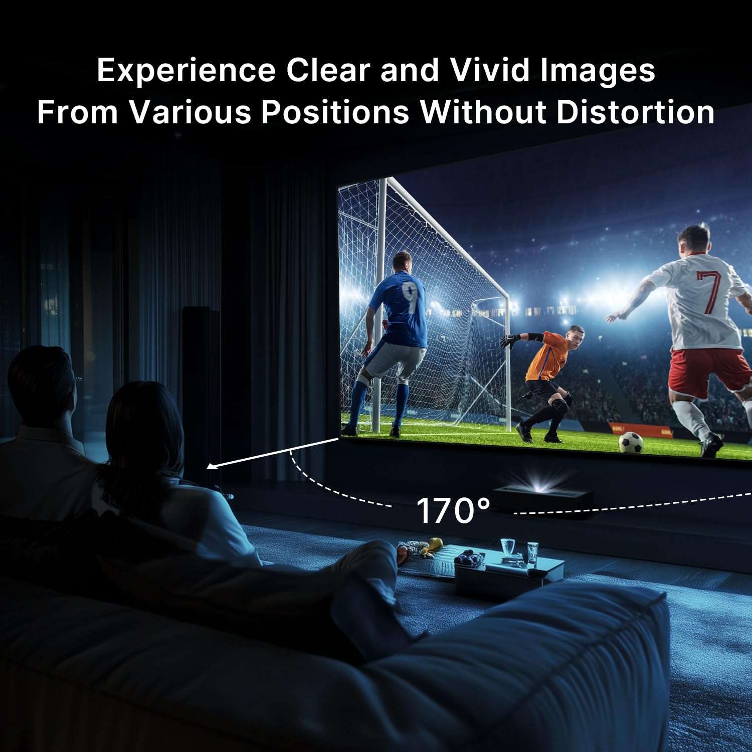 NothingProjector Projector Screen, 120 inch, Ambient Ceiling Light Rejecting ALR, 4K Ultra HD Fixed Frame 16:9, On Wall Mount Projection Screen for Ultra Short Throw Projectors, Black Series 5