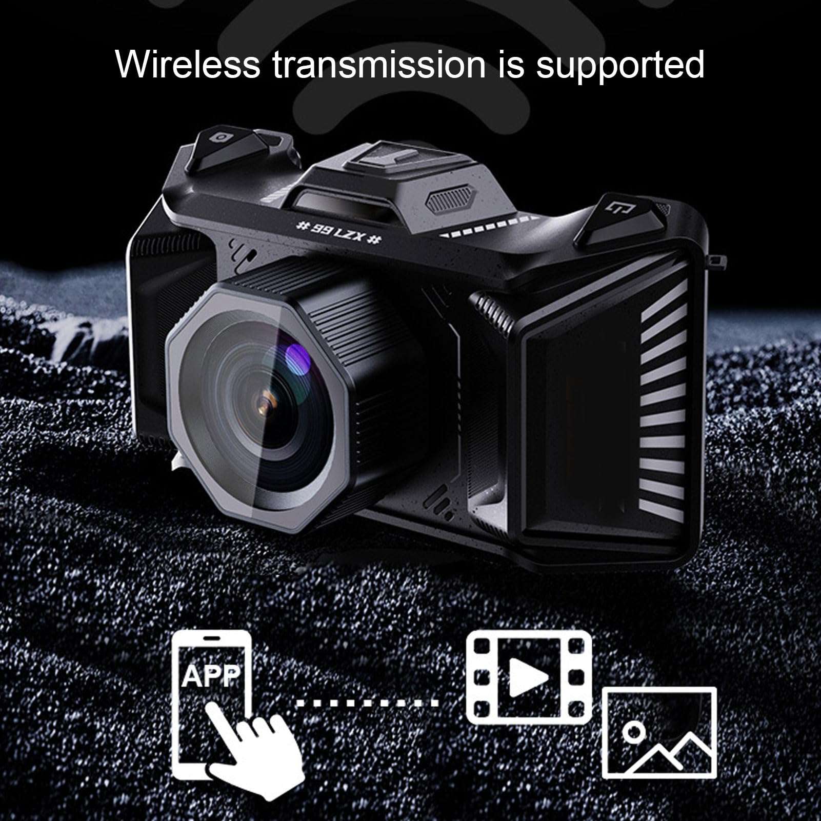 4K Digital Camera, 70MP HD Micro SLR Camera Video Camera with 50X Digital Zoom, 3.5 Inch TFT Screen, 64GB Memory Card, 1/4 Inch Standard Screw Hole for Photography 4