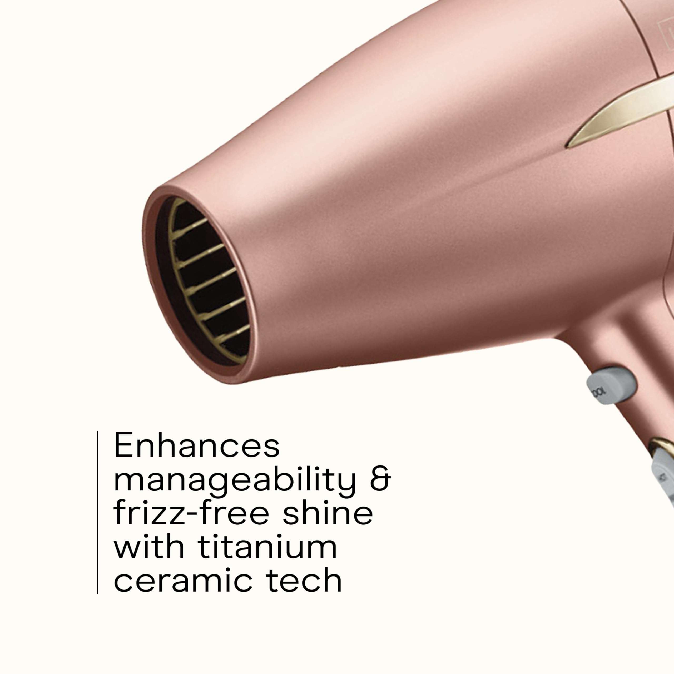 Conair INFINITIPRO BY Frizz Free Compact Hair Dryer ~ 2x the Shine 3x the Frizz Control, dusty rose, 1 Count 4