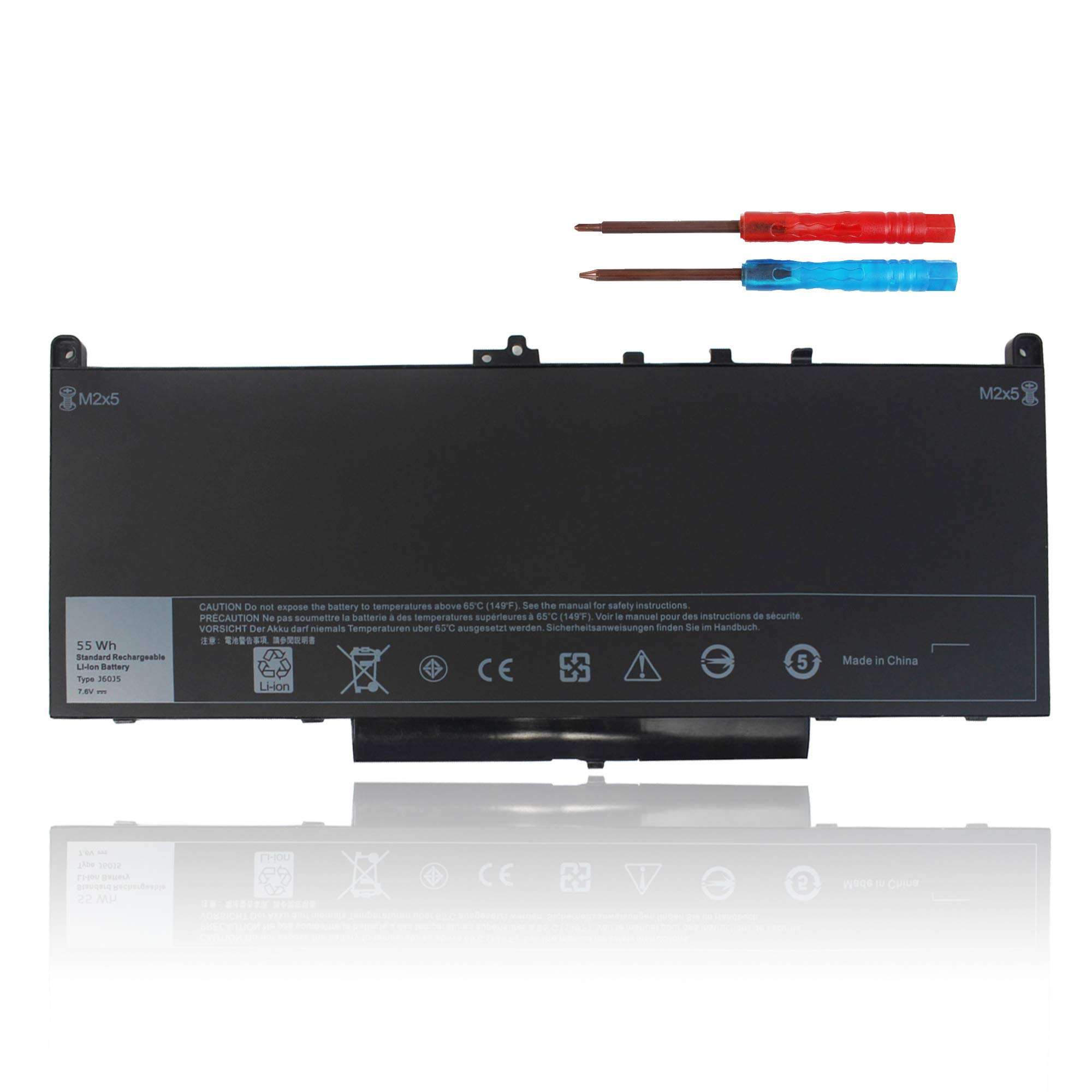 J60J5 E7470 E7270 Battery Compatible with Dell Latitude E7470 E7270 7470 7270 Laptop 0MC34Y MC34Y R1V85 242WD GG4FM WYWJ2 1W2Y2 451-BBSX 451-BBSY 451-BBSU P26S001 P61G001 1