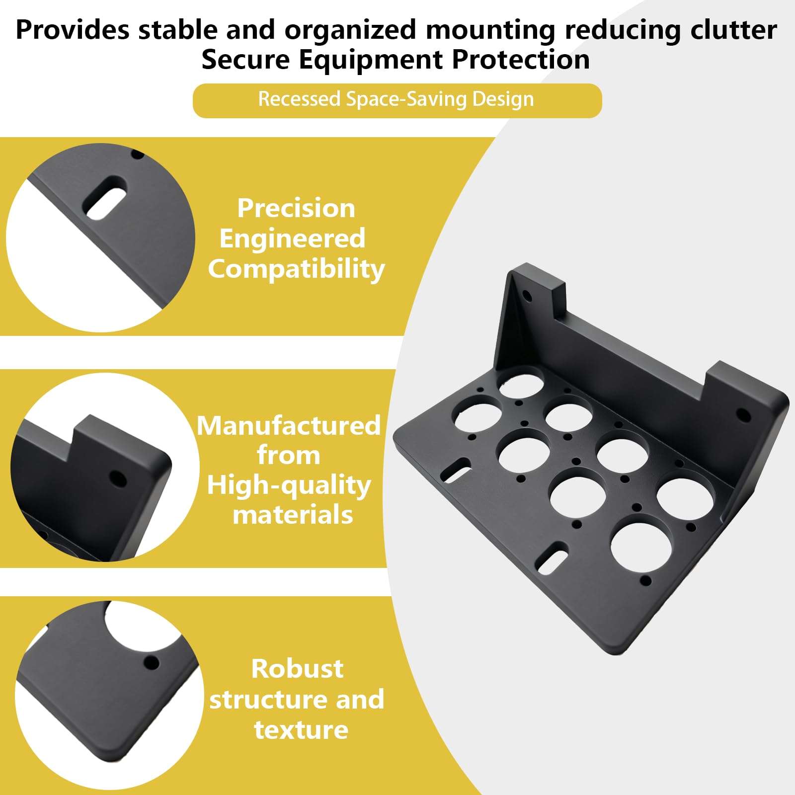 Recessed Rack Ears Compatible with Digital Mixers XR16 XR18 SD18 MR16 MR18 - Sturdy Material, Easy Installatio（1 pack） 4