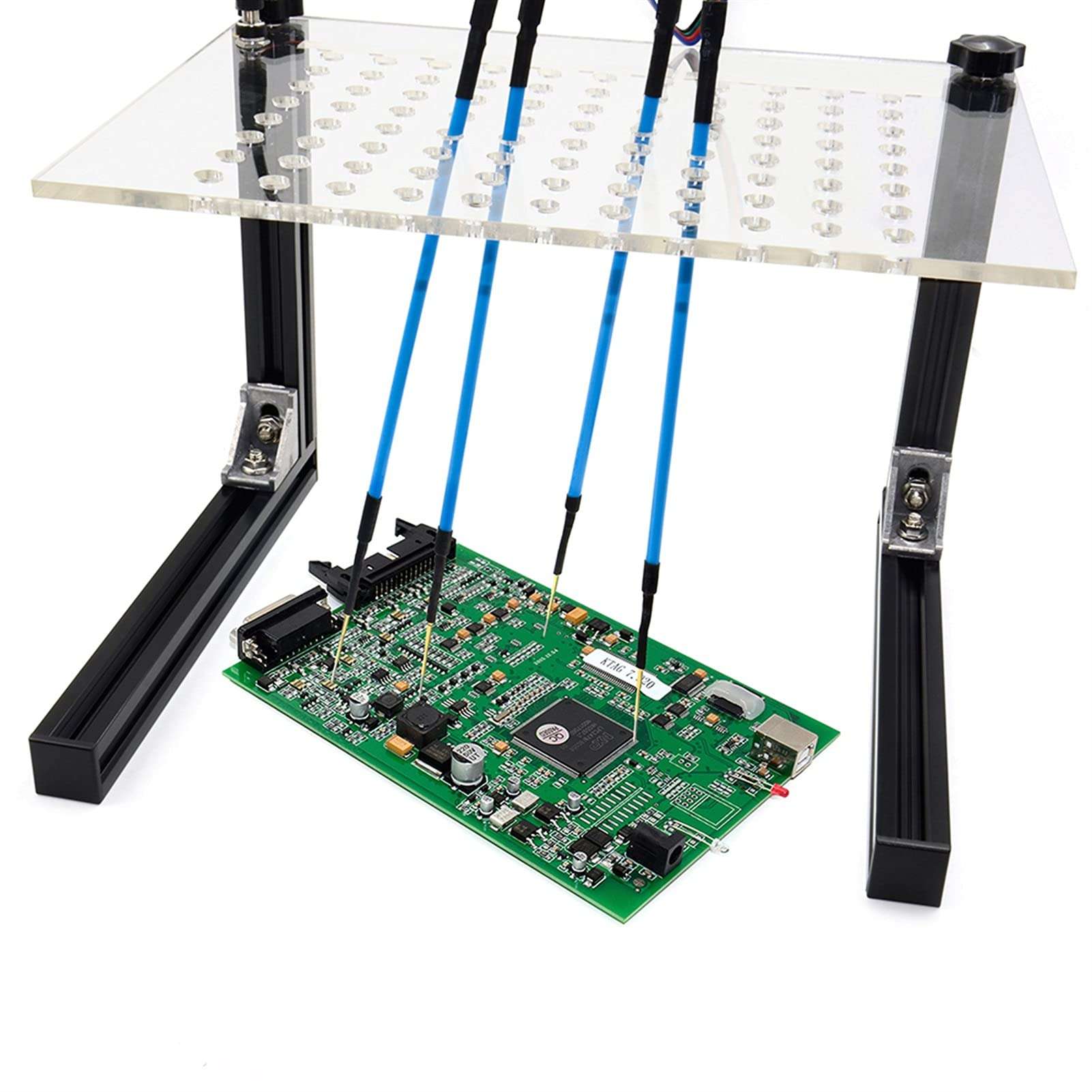 HYUWANGYU Power Circuit Probe Kit 4 Probe Pens LED Frame with Mesh 4 Pens for Truck Motorcycle Boat (Color : Adapters with bdm) 1