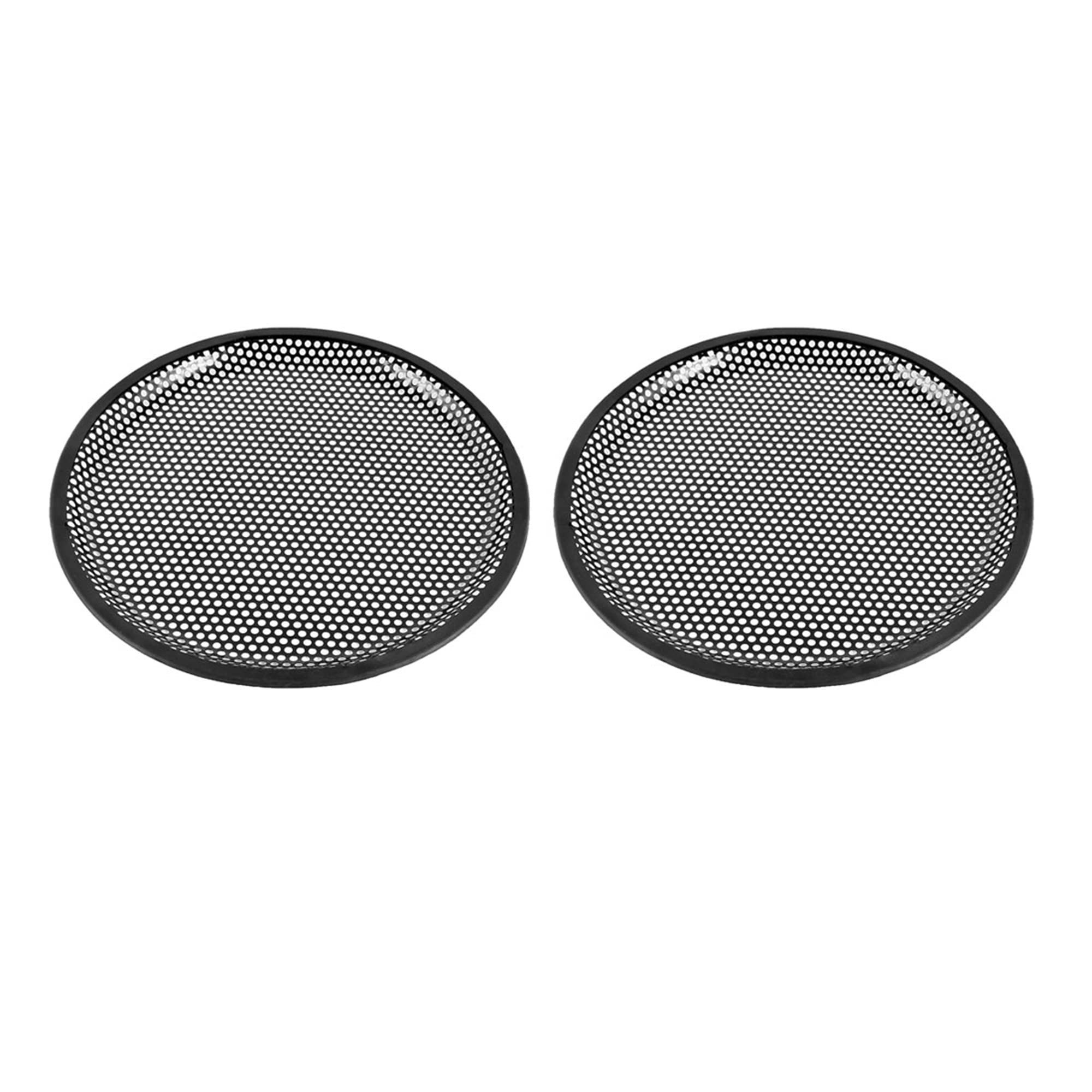 uxcell 10 Inch Metal Mesh Round Car Woofer Cover Speaker Grill Black 2 Pcs 1