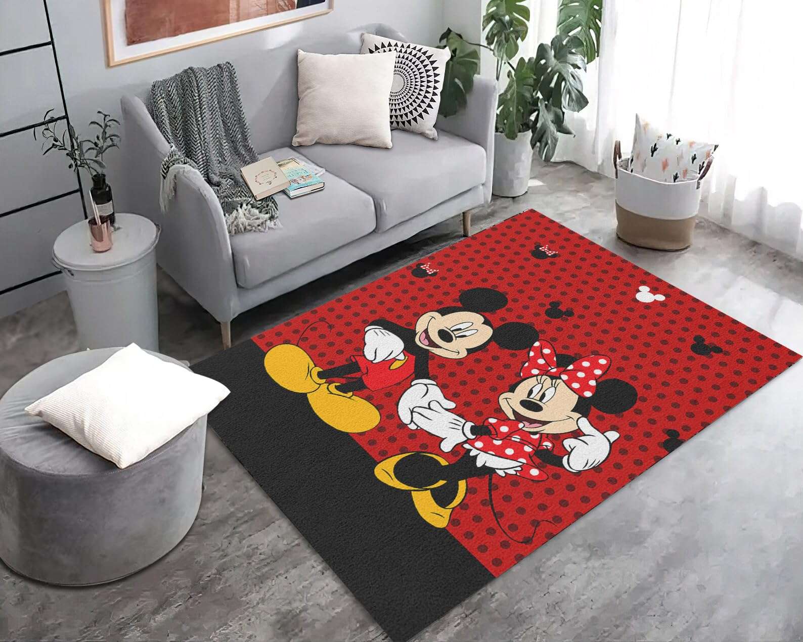 PooBa Cute Mouse Area Rug Cartoon Anime Popular Rug Movie Cartoon Character Carpet for Livingroom Child Room Bedroom Playroom Home Decor Floor Mat 3' x 4'