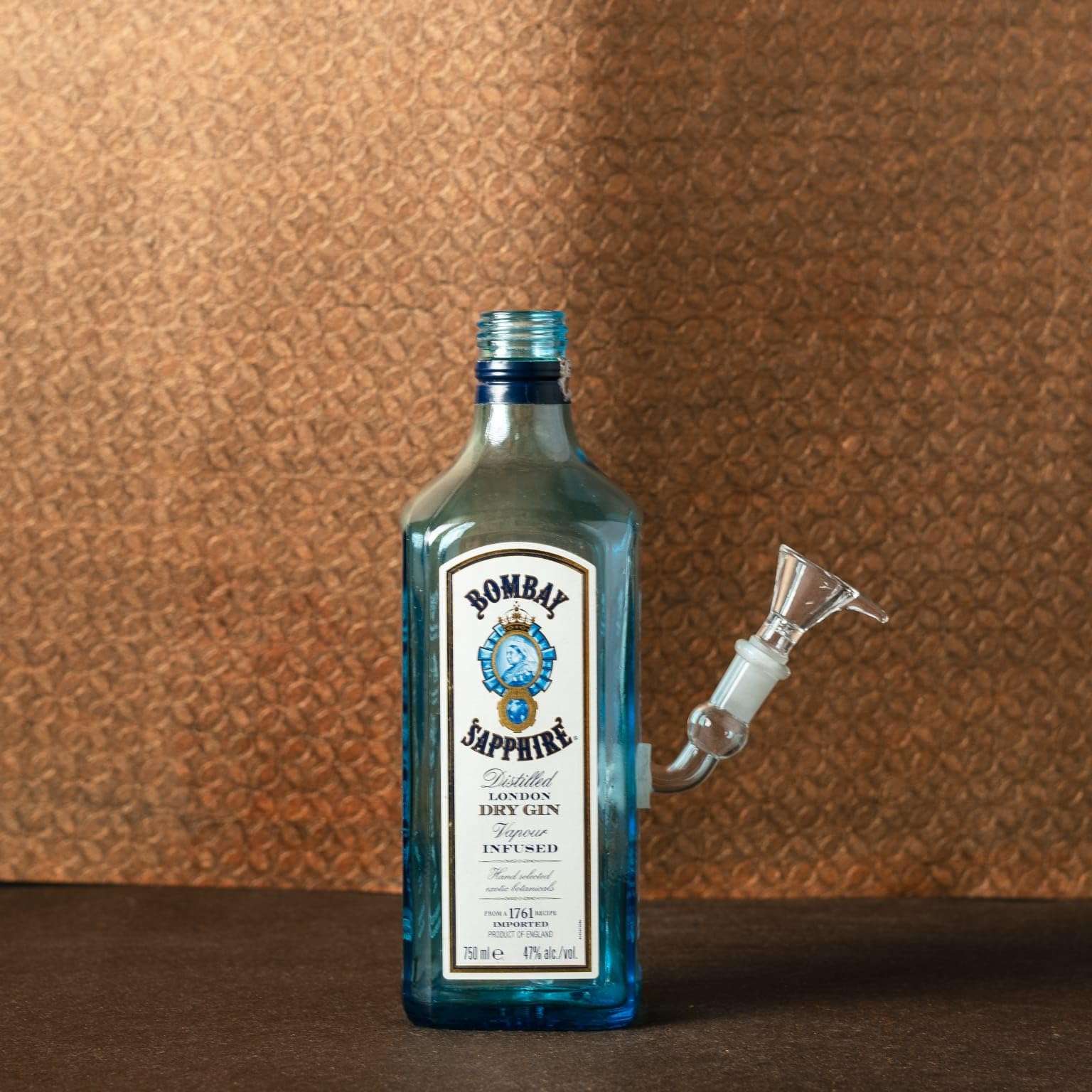 Smoke Station Bombay Blues Bong Pot 800 Gram (Clear Blue) 11 inch Glass With 2 Pcs Shooter 1