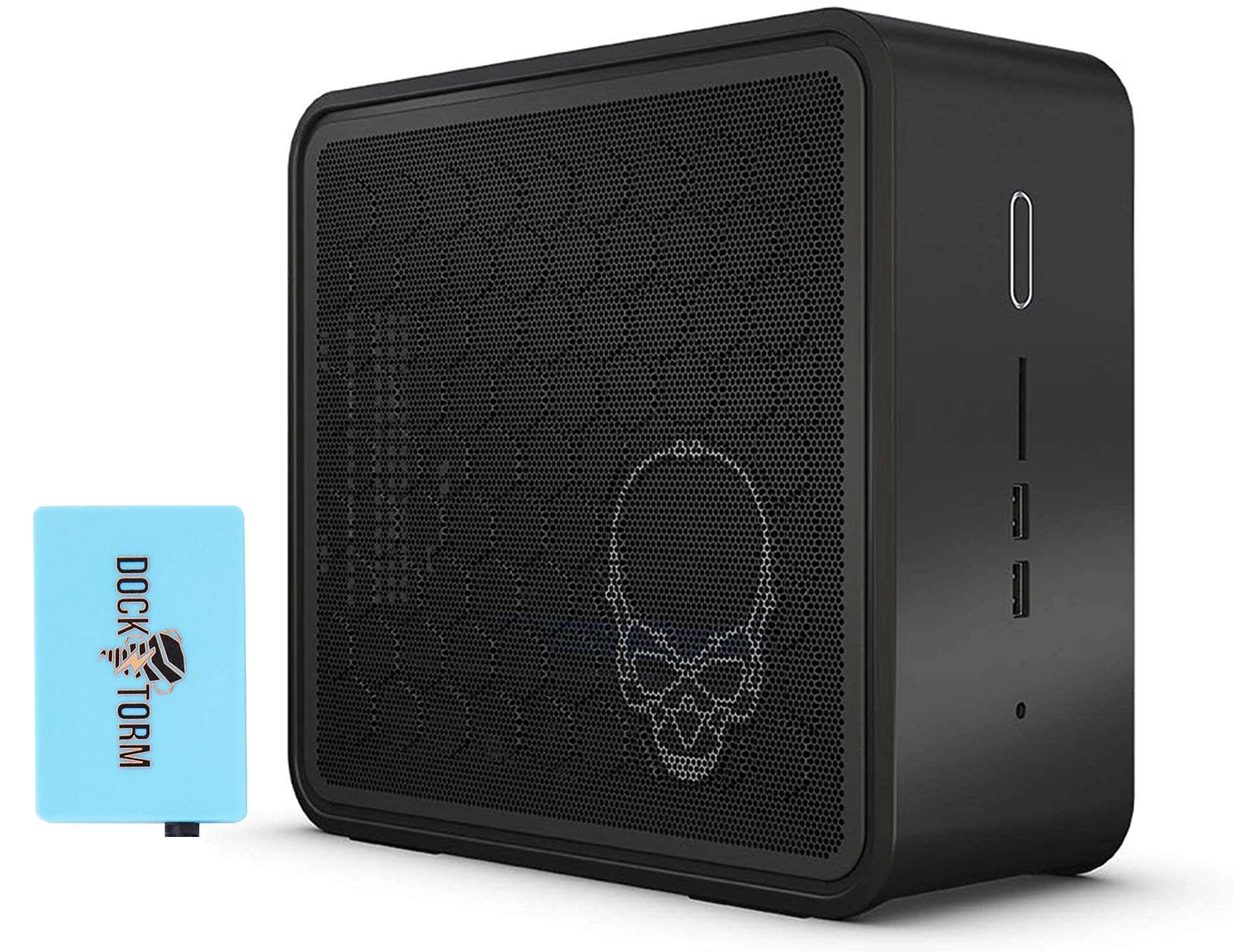 NUC KIT-9i7QNX1 Gaming & Business Mini Desktop Black (Intel i7-9750H 6-Core, 8GB RAM, 1TB m.2 SATA SSD, Intel UHD 630, WiFi, Bluetooth, 1xHDMI, SD Card, Win 10 Home) with Hub 1