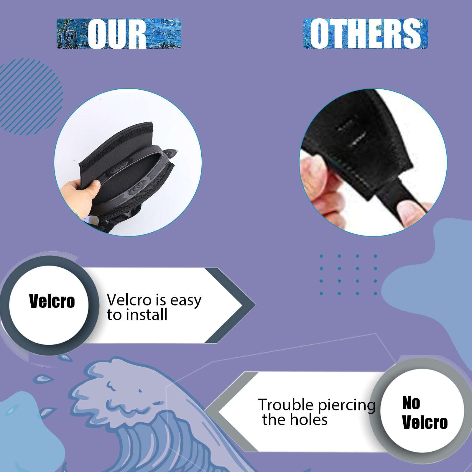 Diving Mask Slap Straps Cover Neoprene Creative Retro Swimming Goggles Glasses Strap Head Band Parts Accessories For Diving (colored coral) 5