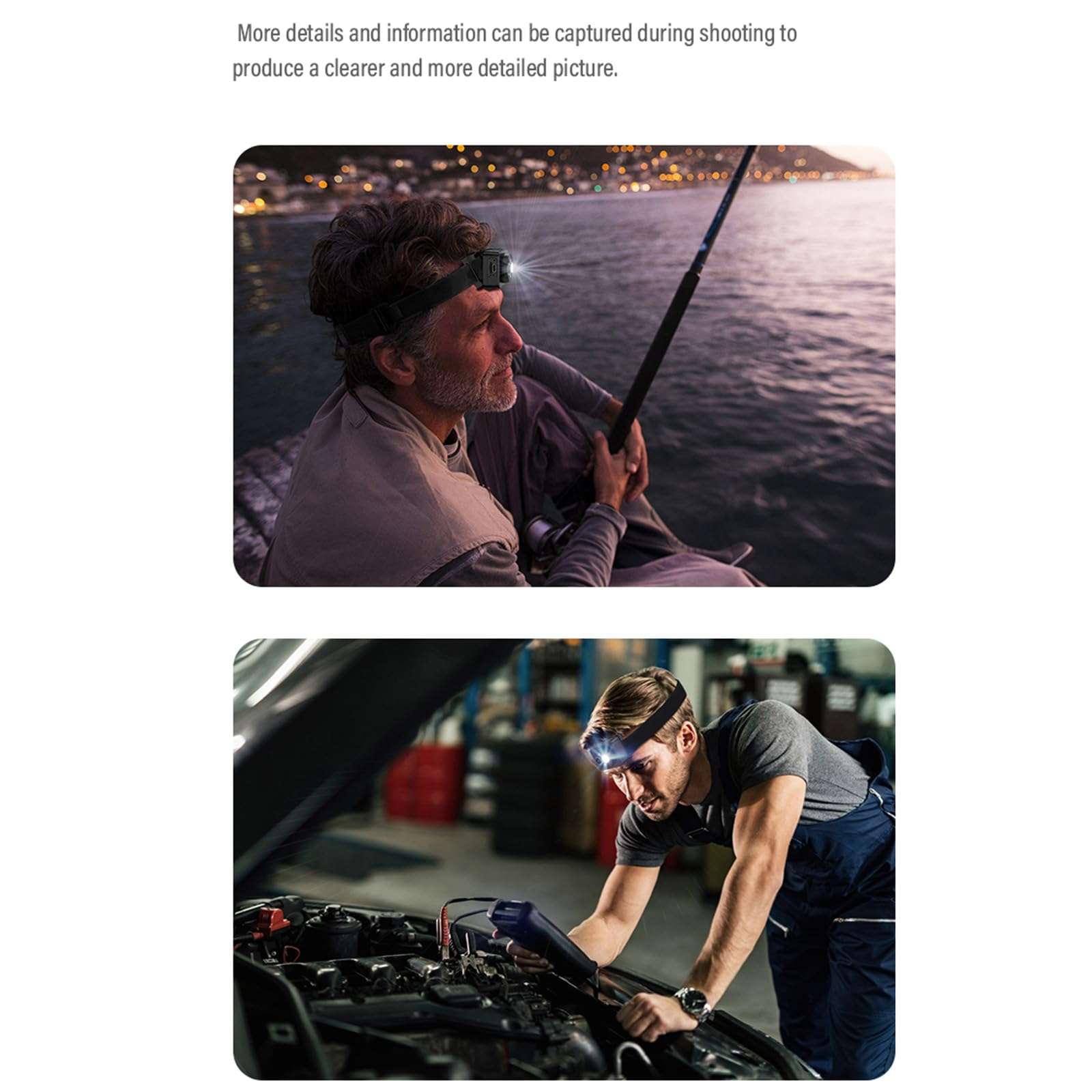 Head Mounted Camera Sports Recorder with 120° Wide Angled and Night for Motorcycling and Shots 5