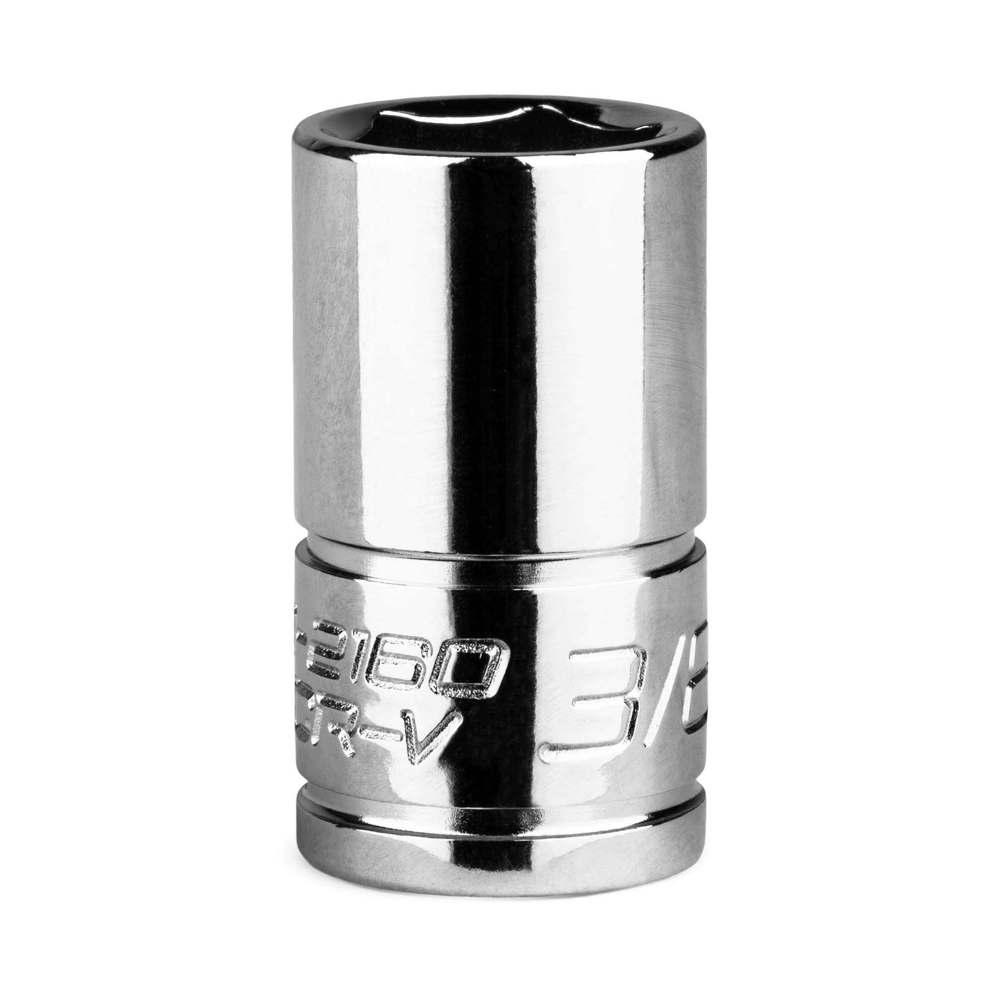 Capri Tools 3/8-Inch Shallow Socket, 1/4-Inch Drive, 6-Point, SAE 1
